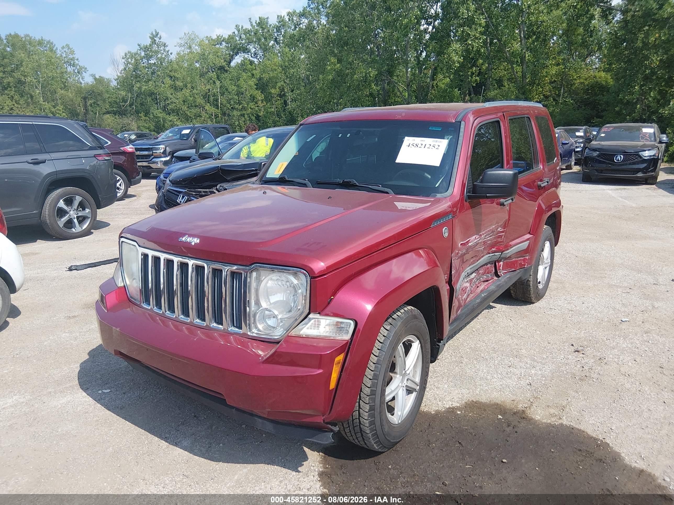 2012 Jeep Liberty Sport Red vin: 1C4PJMAK7CW146951