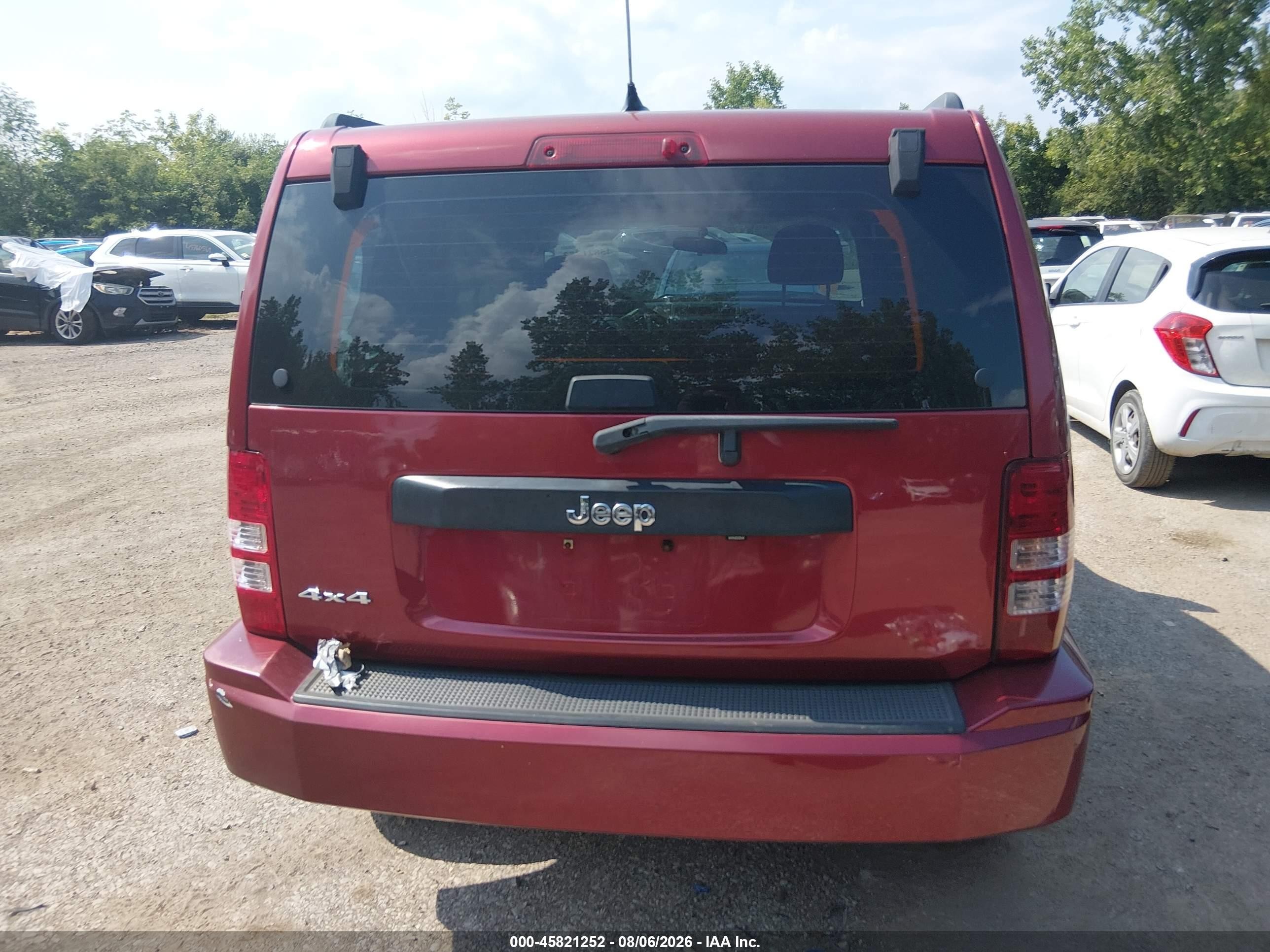 2012 Jeep Liberty Sport Red vin: 1C4PJMAK7CW146951