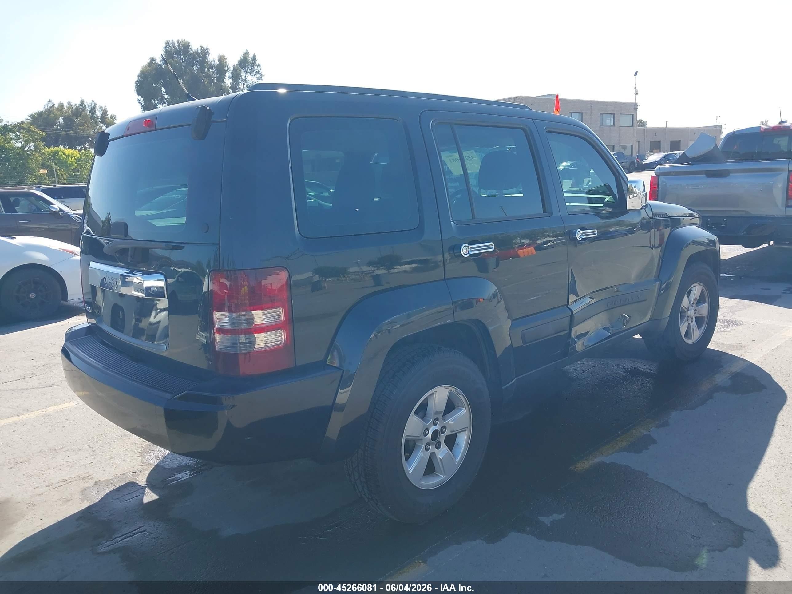 2012 Jeep Liberty Sport Black vin: 1C4PJMAK7CW167282
