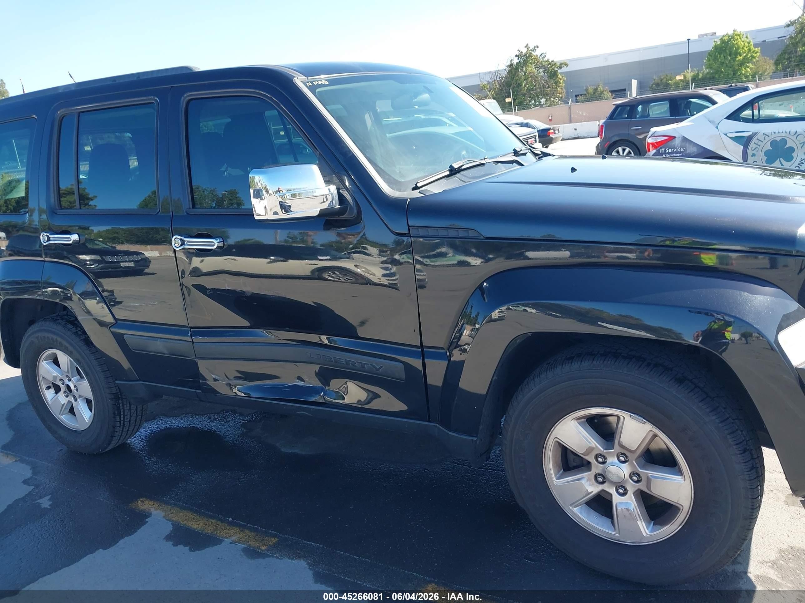 2012 Jeep Liberty Sport Black vin: 1C4PJMAK7CW167282