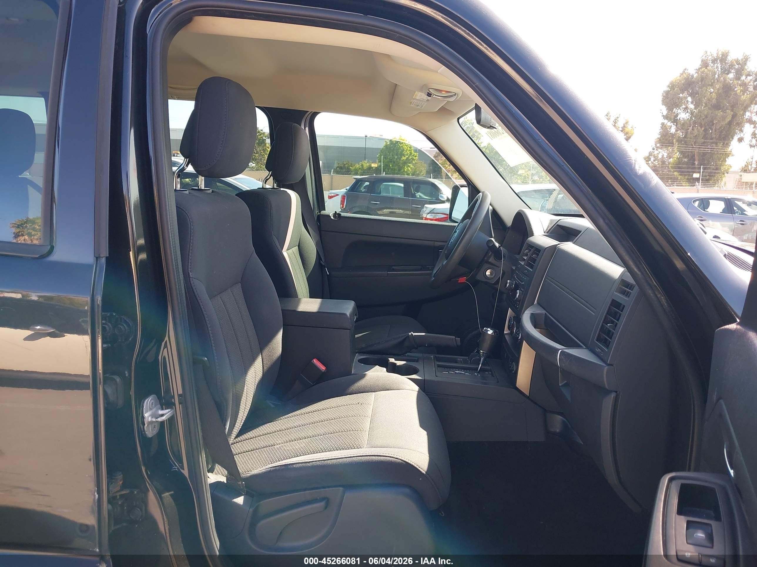2012 Jeep Liberty Sport Black vin: 1C4PJMAK7CW167282