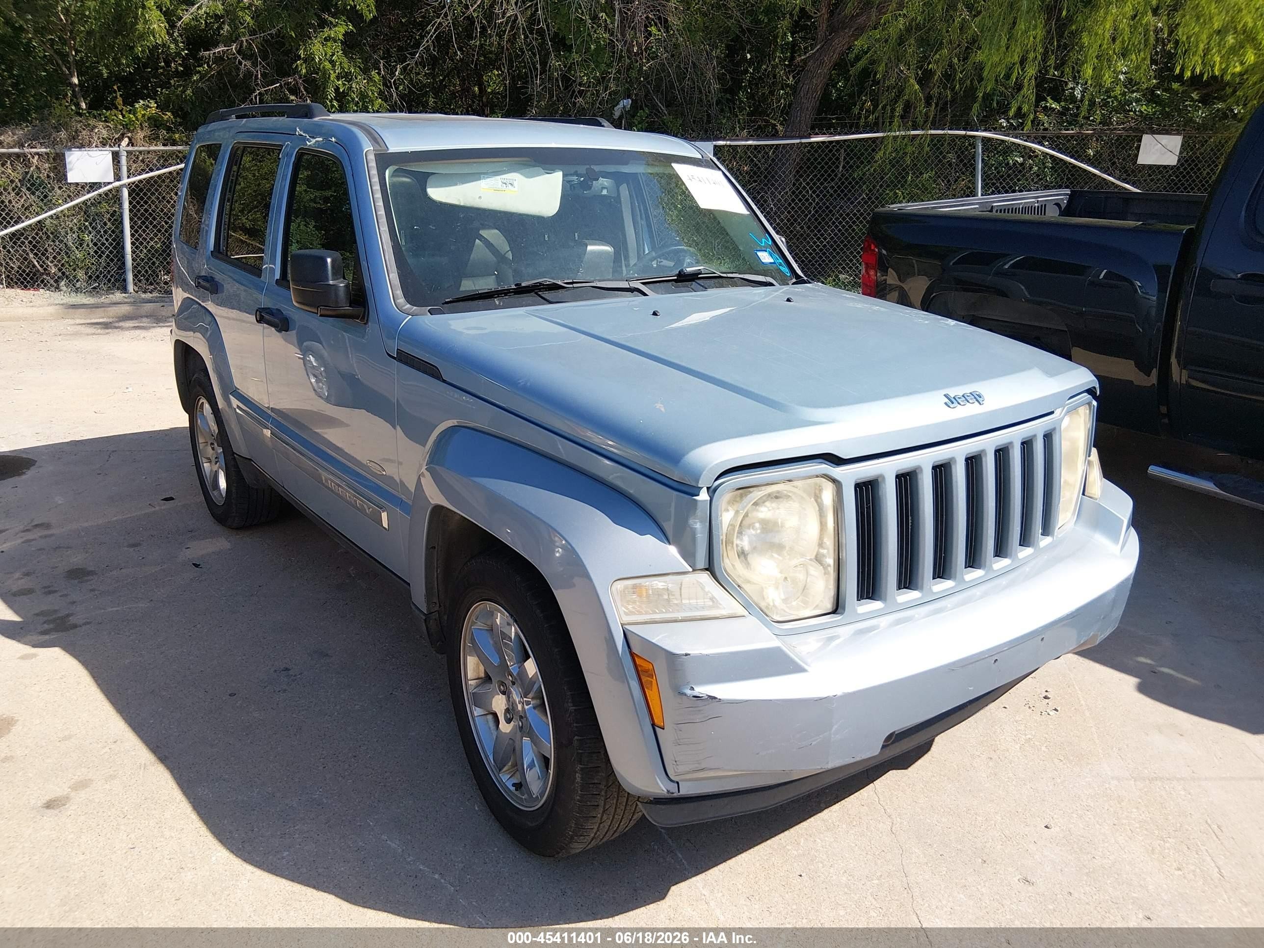 2012 Jeep Liberty Sport Blue vin: 1C4PJMAK7CW178654