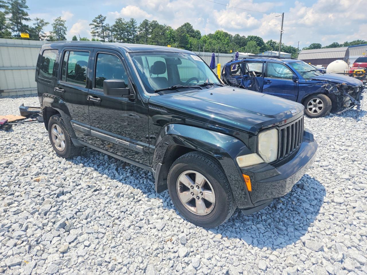 2012 Jeep Liberty Sport Черный vin: 1C4PJMAK7CW202323