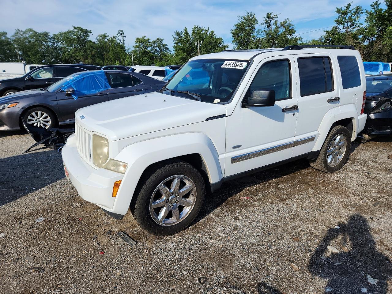 2012 Jeep Liberty Sport Белый vin: 1C4PJMAK7CW202807