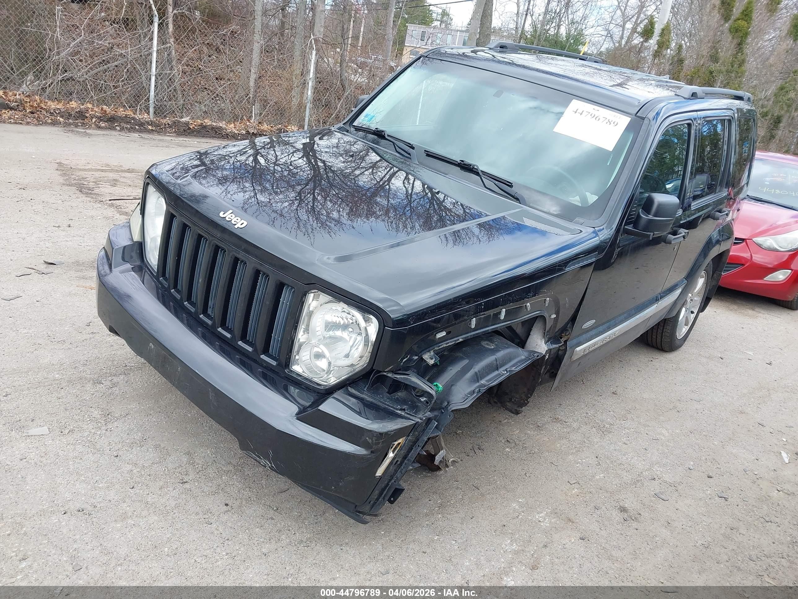 2012 Jeep Liberty Sport Black vin: 1C4PJMAK7CW205545