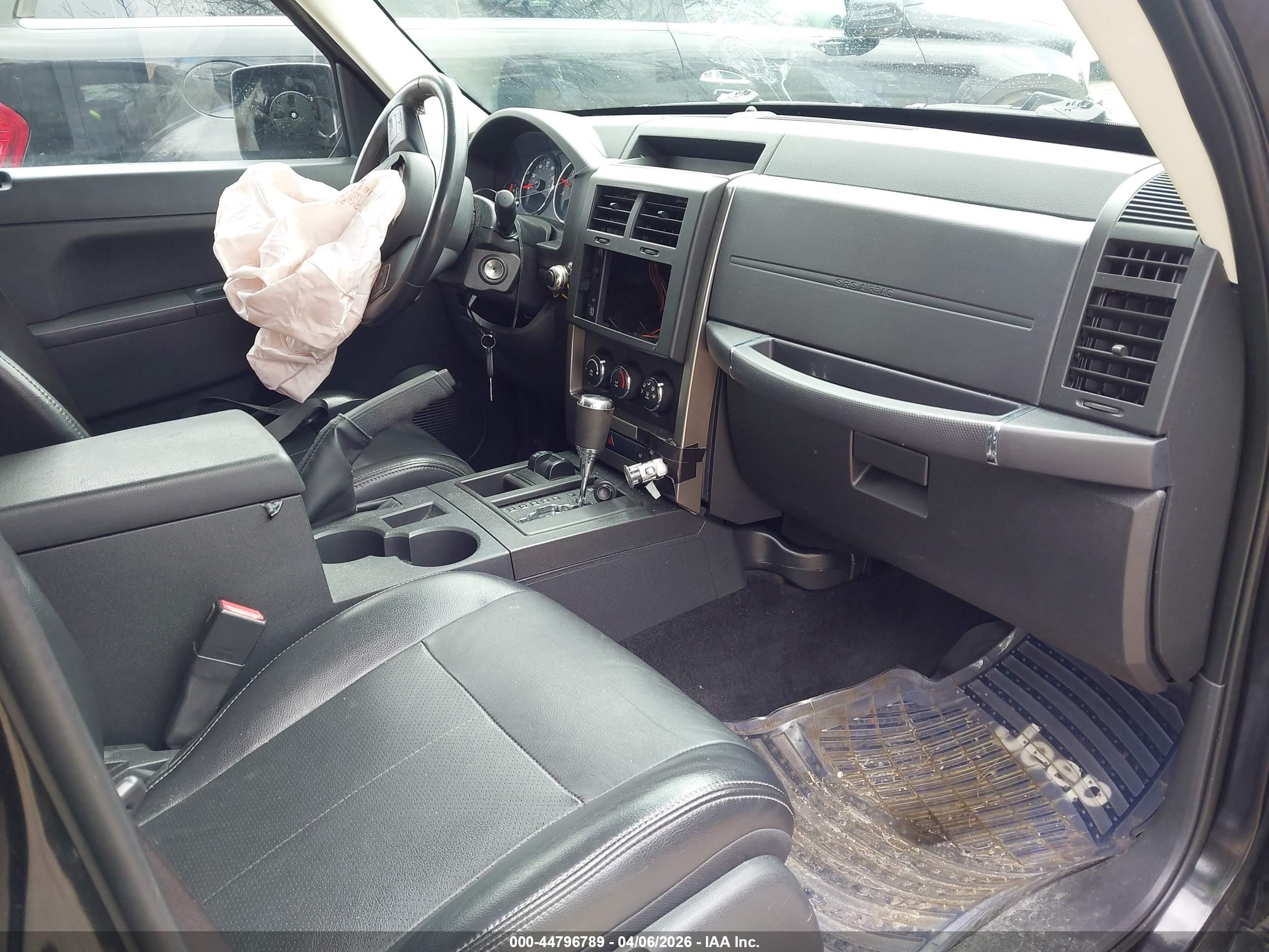 2012 Jeep Liberty Sport Black vin: 1C4PJMAK7CW205545