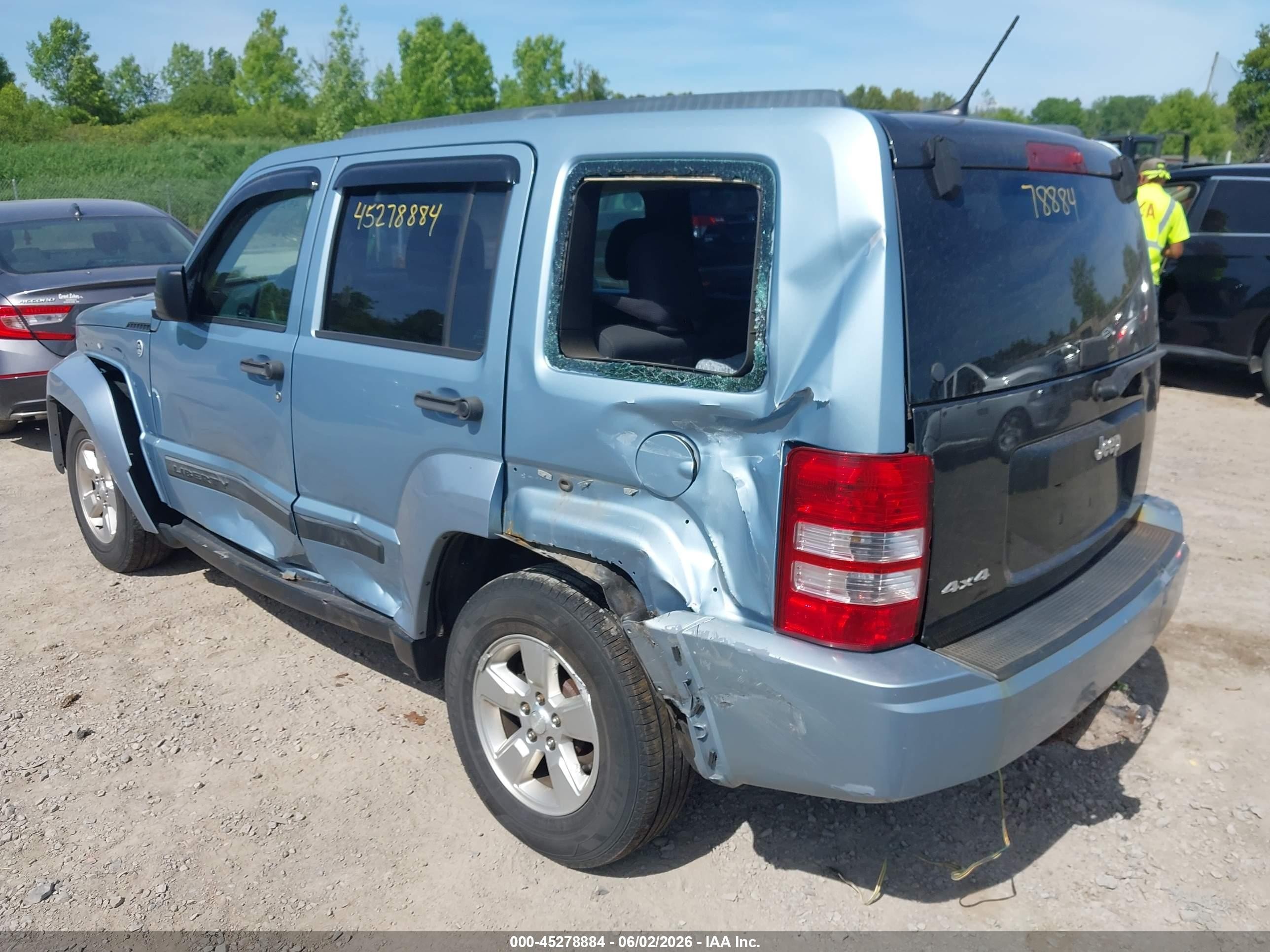 2012 Jeep Liberty Sport Blue vin: 1C4PJMAK7CW206677