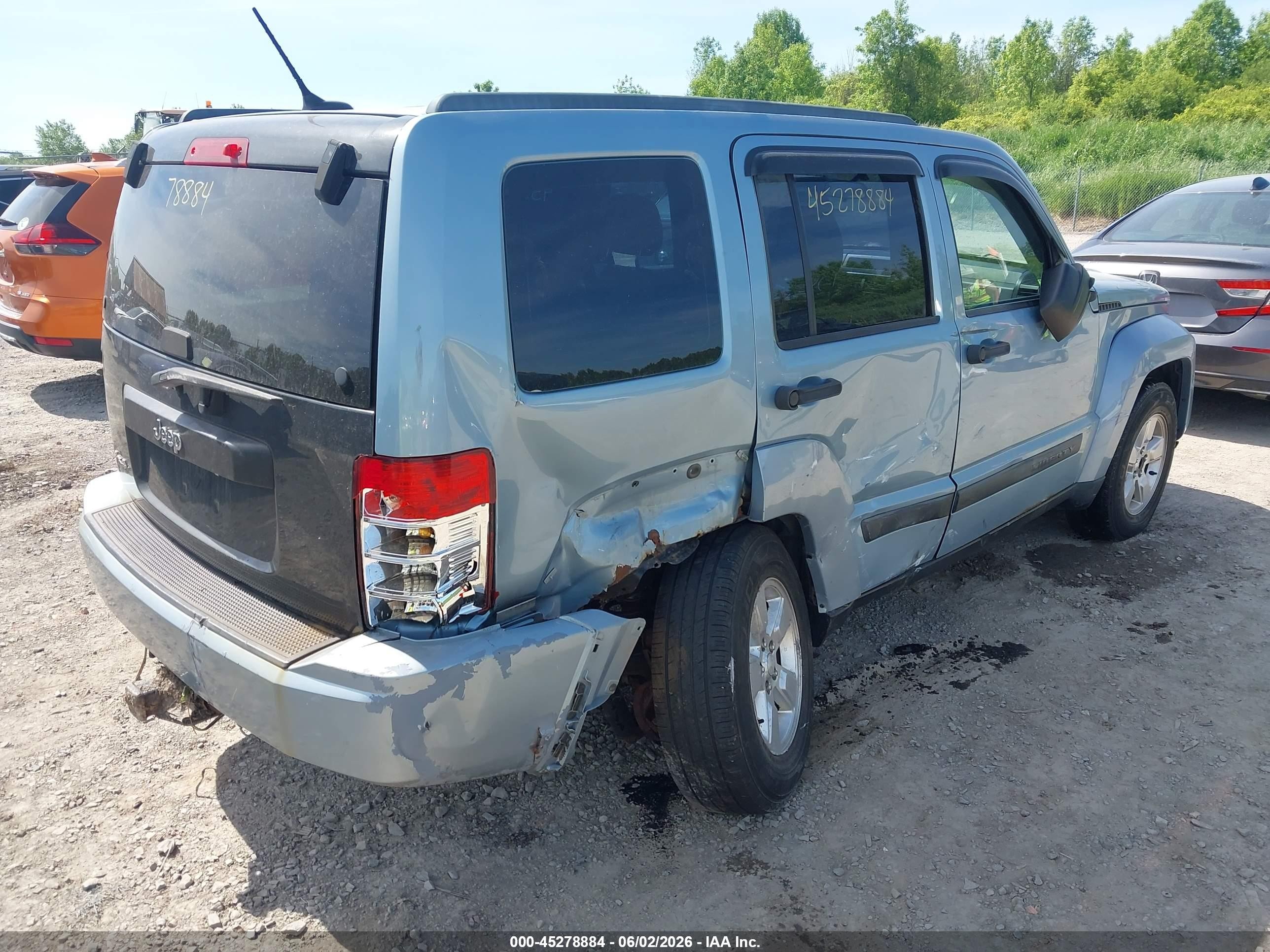 2012 Jeep Liberty Sport Blue vin: 1C4PJMAK7CW206677