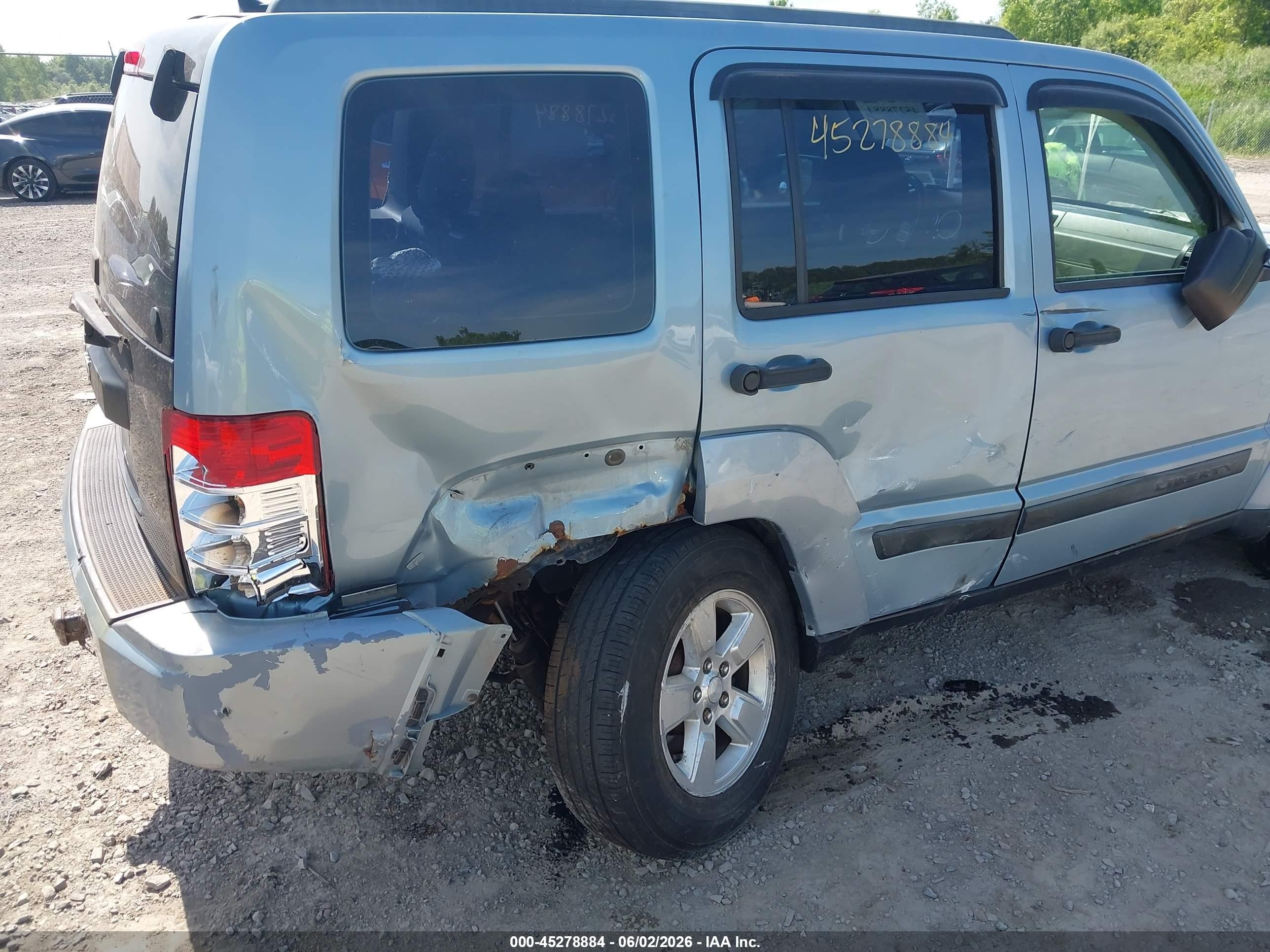 2012 Jeep Liberty Sport Blue vin: 1C4PJMAK7CW206677