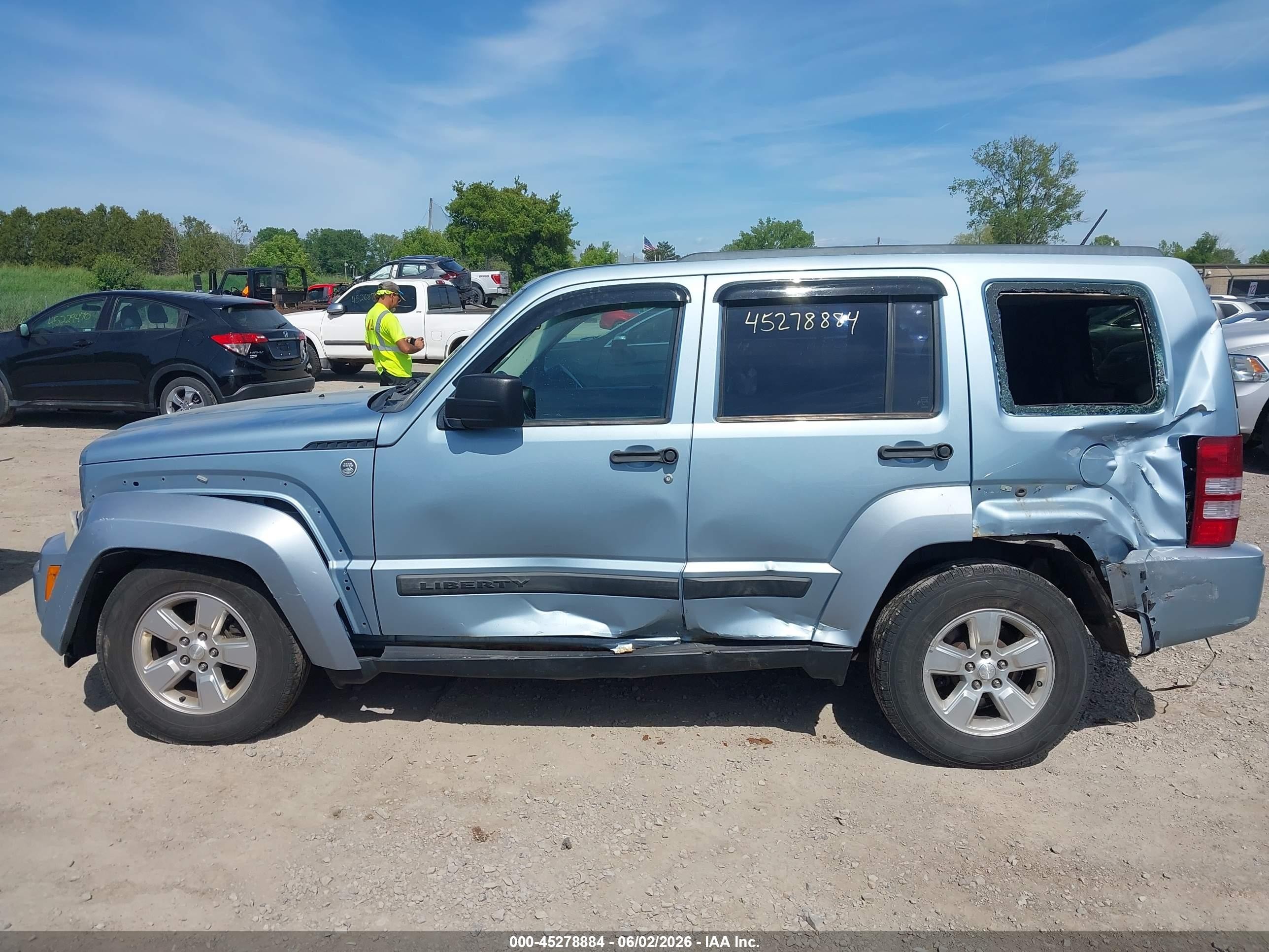 2012 Jeep Liberty Sport Blue vin: 1C4PJMAK7CW206677