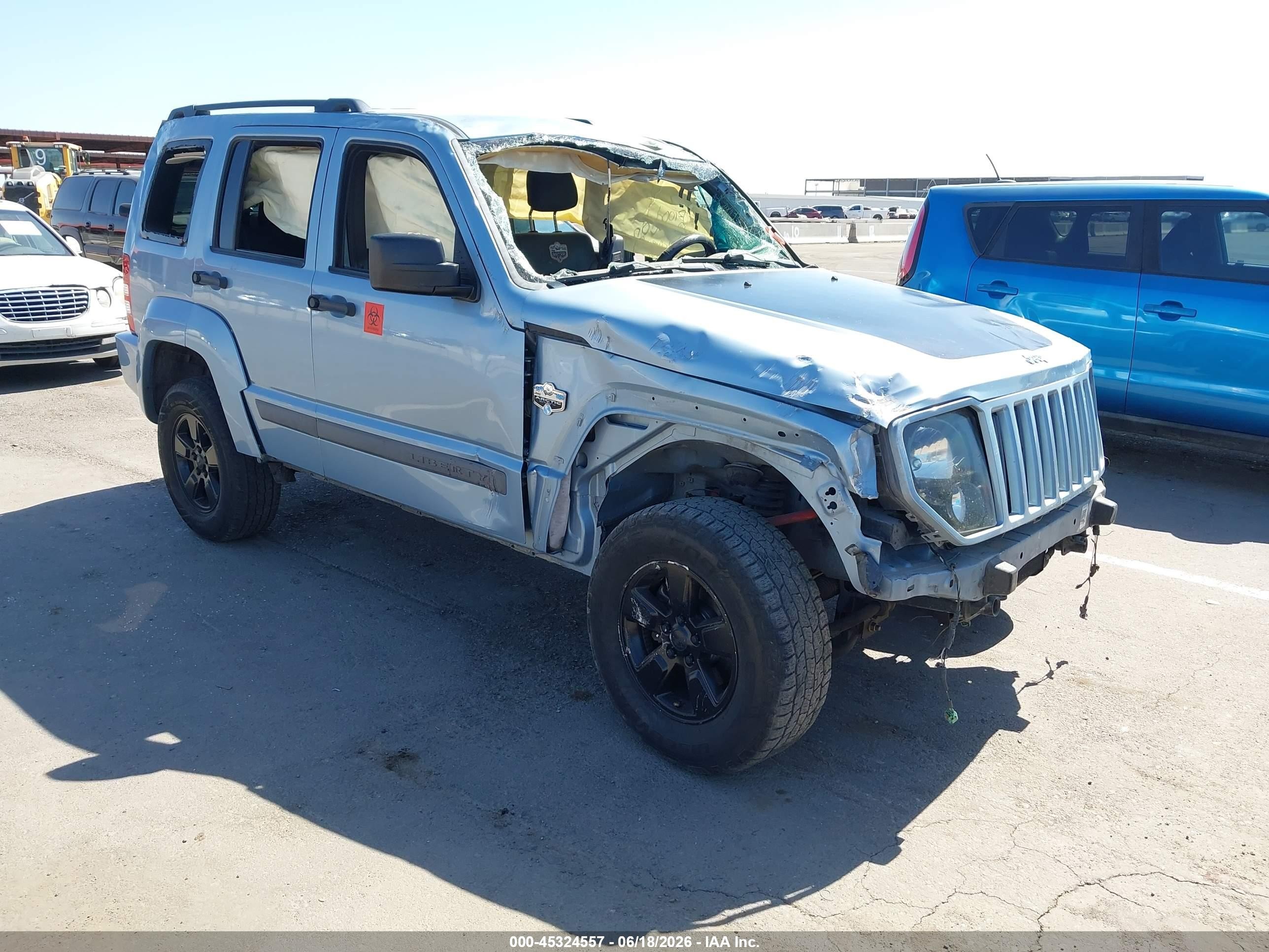2012 Jeep Liberty Sport Light Blue vin: 1C4PJMAK8CW132587