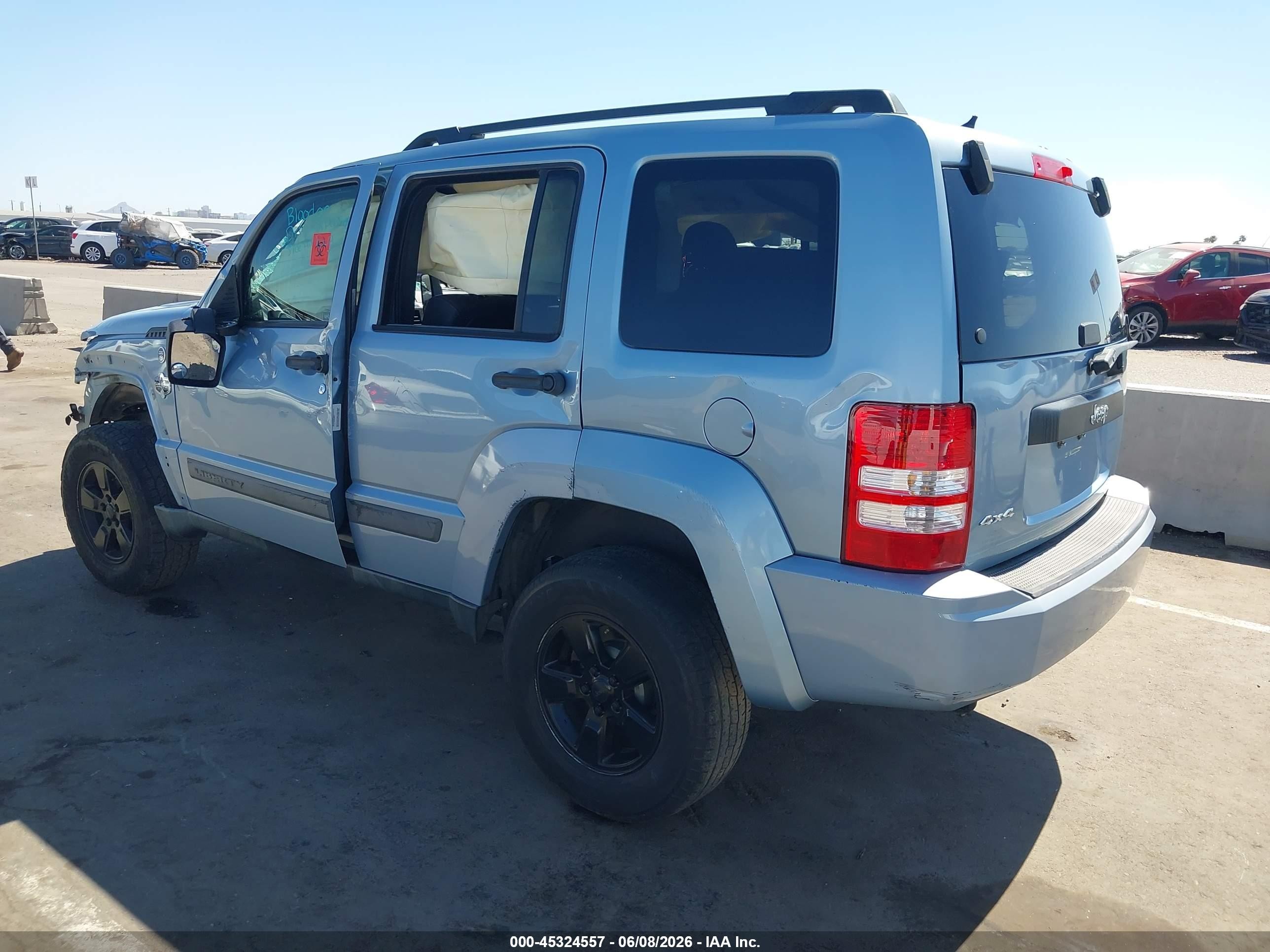 2012 Jeep Liberty Sport Light Blue vin: 1C4PJMAK8CW132587