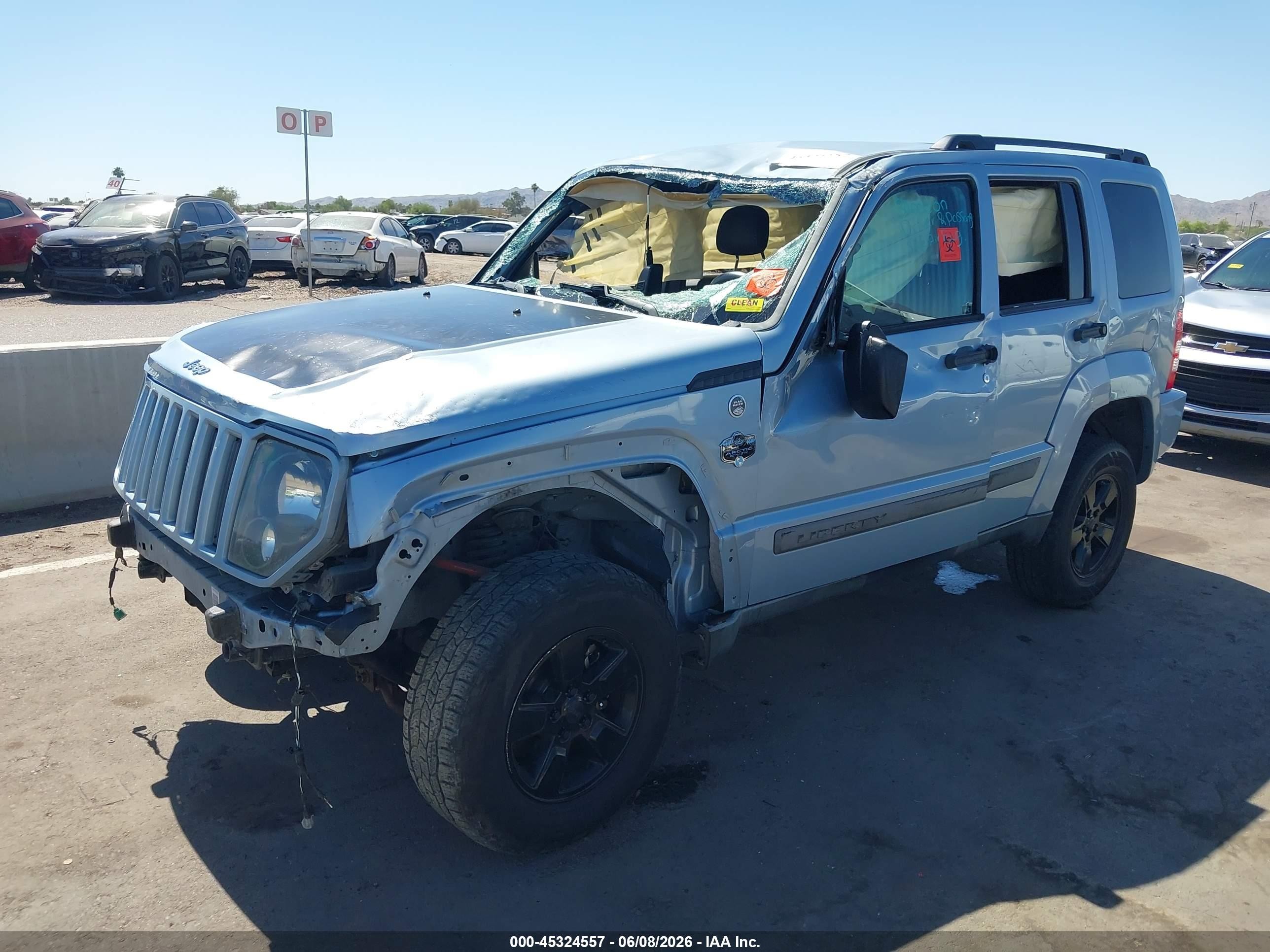 2012 Jeep Liberty Sport Light Blue vin: 1C4PJMAK8CW132587