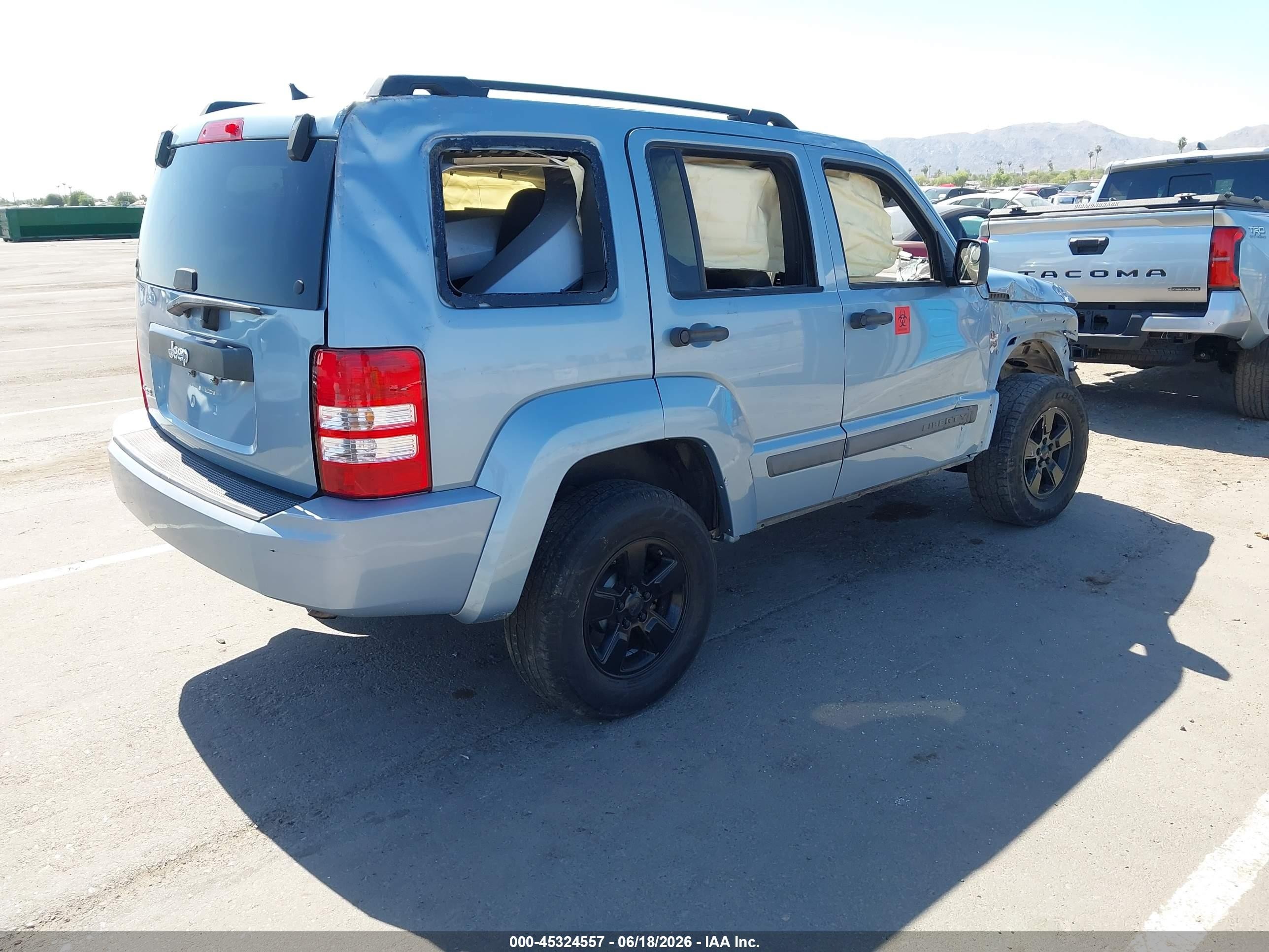 2012 Jeep Liberty Sport Light Blue vin: 1C4PJMAK8CW132587