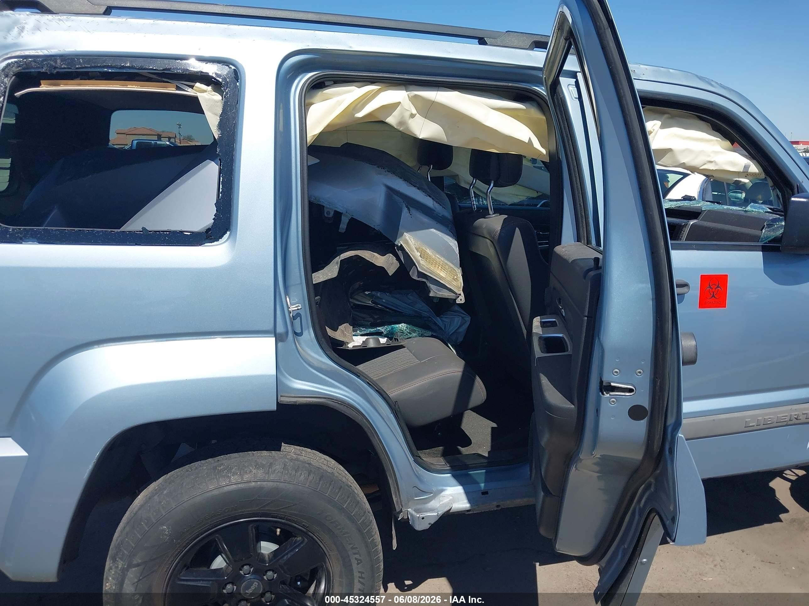 2012 Jeep Liberty Sport Light Blue vin: 1C4PJMAK8CW132587