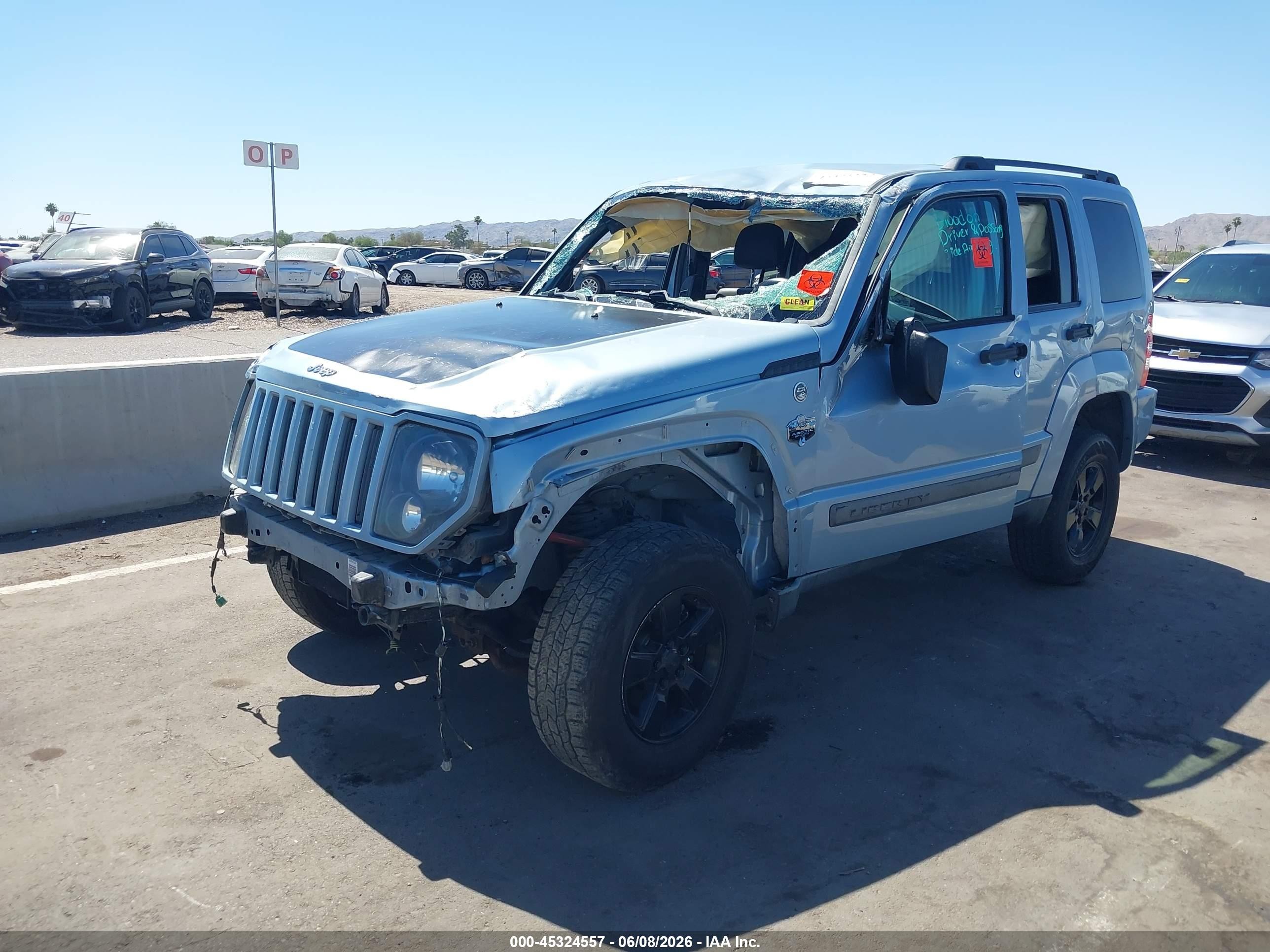 2012 Jeep Liberty Sport Light Blue vin: 1C4PJMAK8CW132587