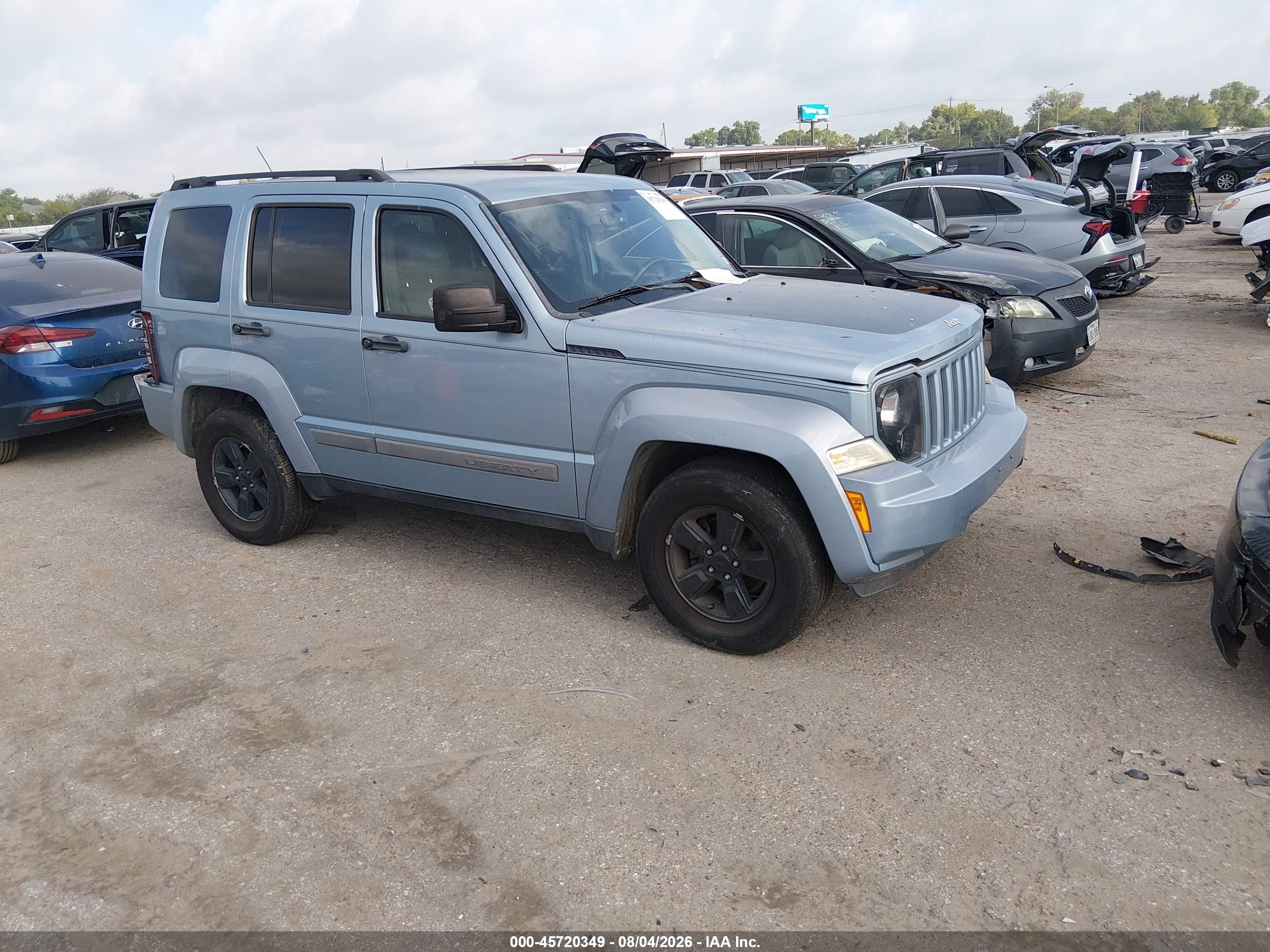 2012 Jeep Liberty Sport Blue vin: 1C4PJMAK8CW132993