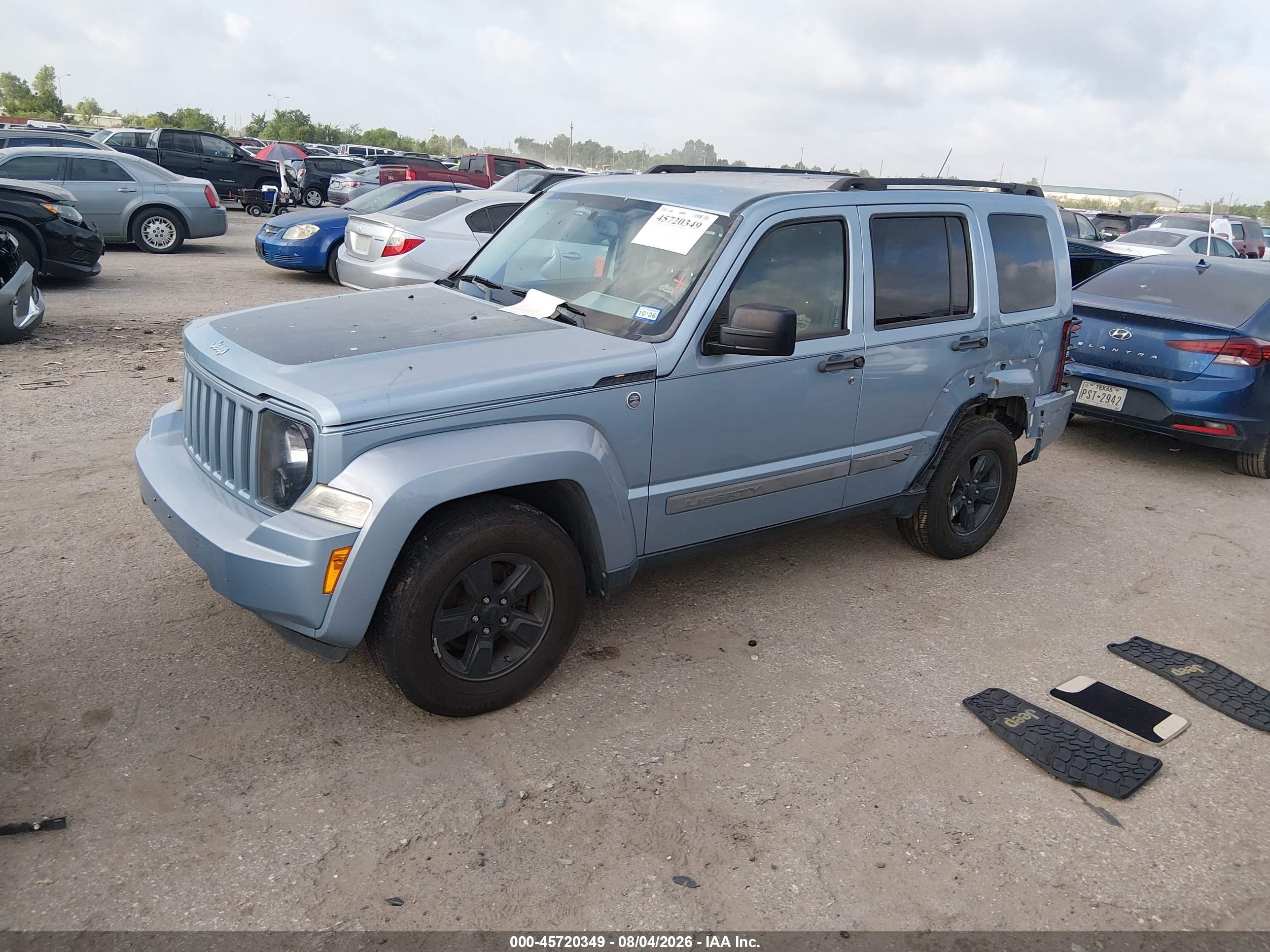 2012 Jeep Liberty Sport Blue vin: 1C4PJMAK8CW132993