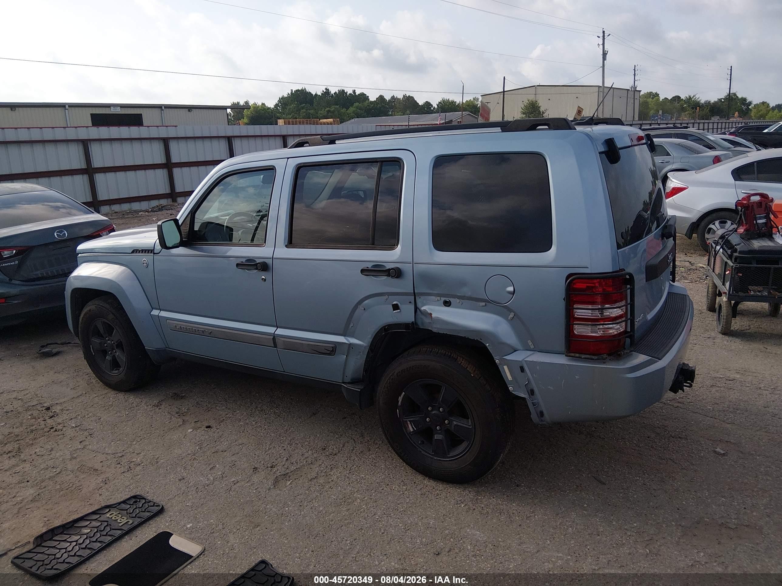 2012 Jeep Liberty Sport Blue vin: 1C4PJMAK8CW132993