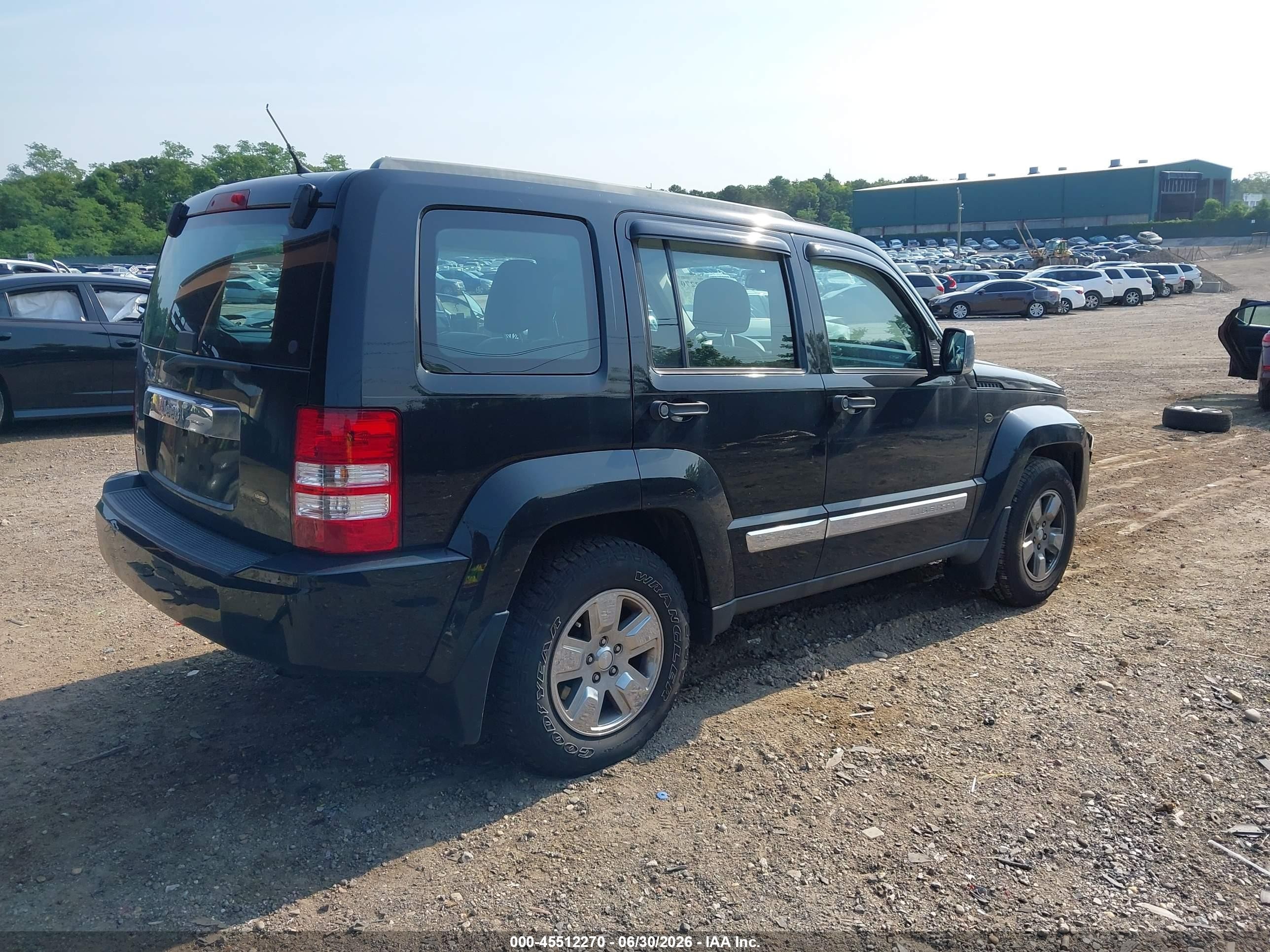 2012 Jeep Liberty Sport Black vin: 1C4PJMAK8CW137367
