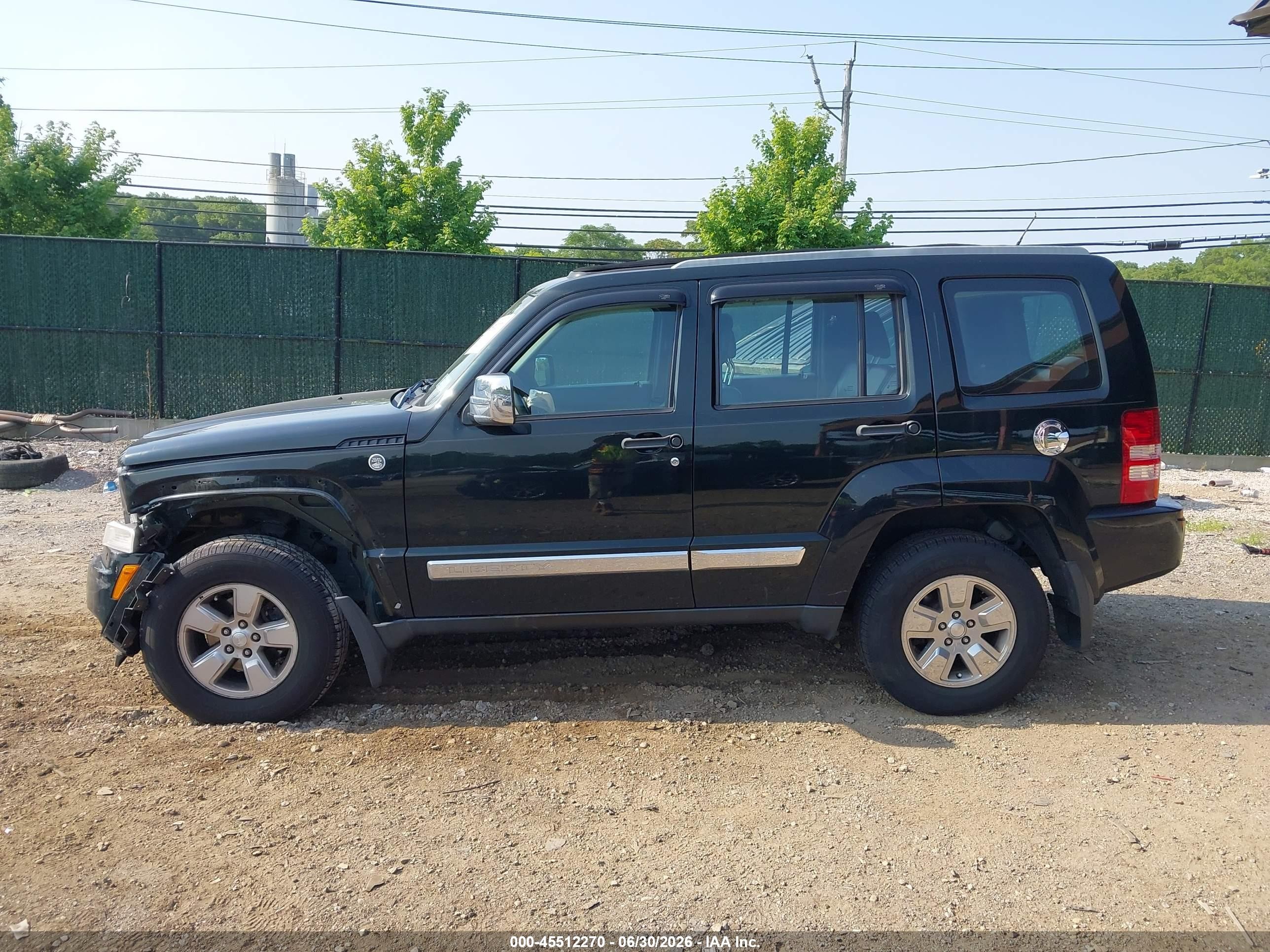 2012 Jeep Liberty Sport Black vin: 1C4PJMAK8CW137367