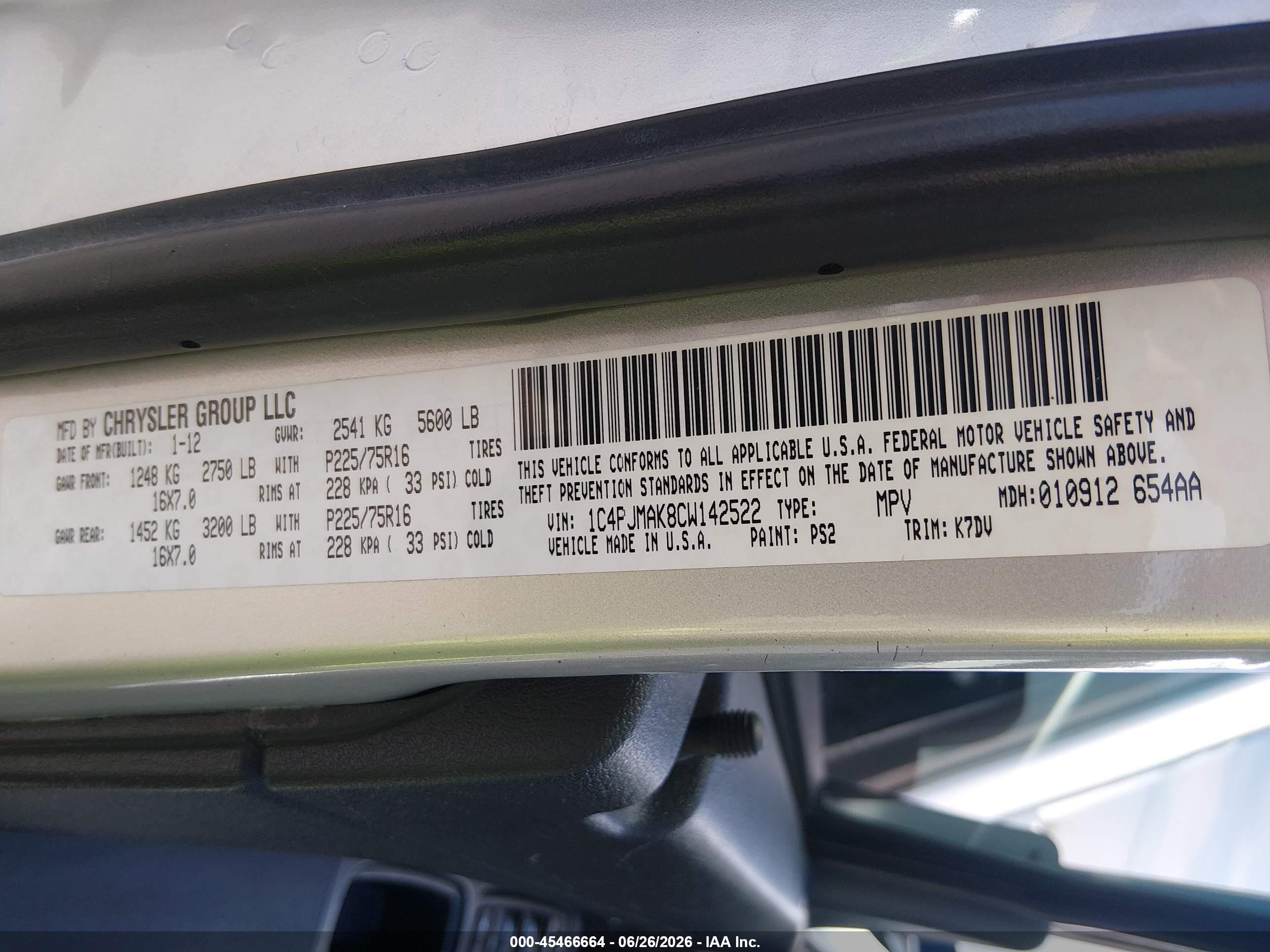 2012 Jeep Liberty Sport Silver vin: 1C4PJMAK8CW142522