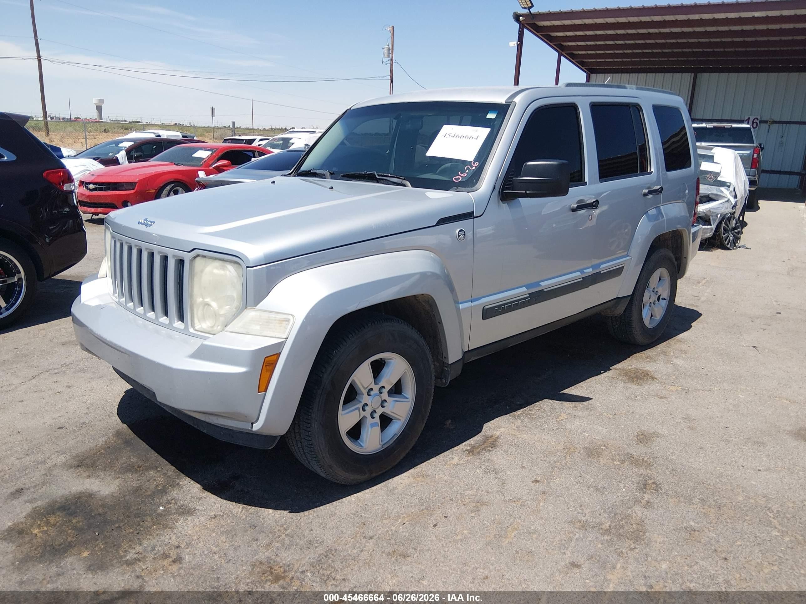 2012 Jeep Liberty Sport Silver vin: 1C4PJMAK8CW142522