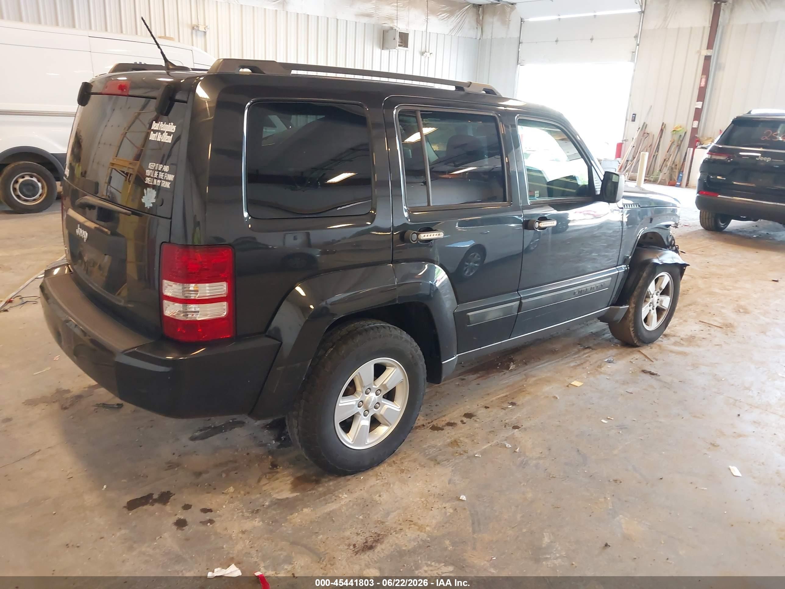 2012 Jeep Liberty Sport Black vin: 1C4PJMAK8CW151012
