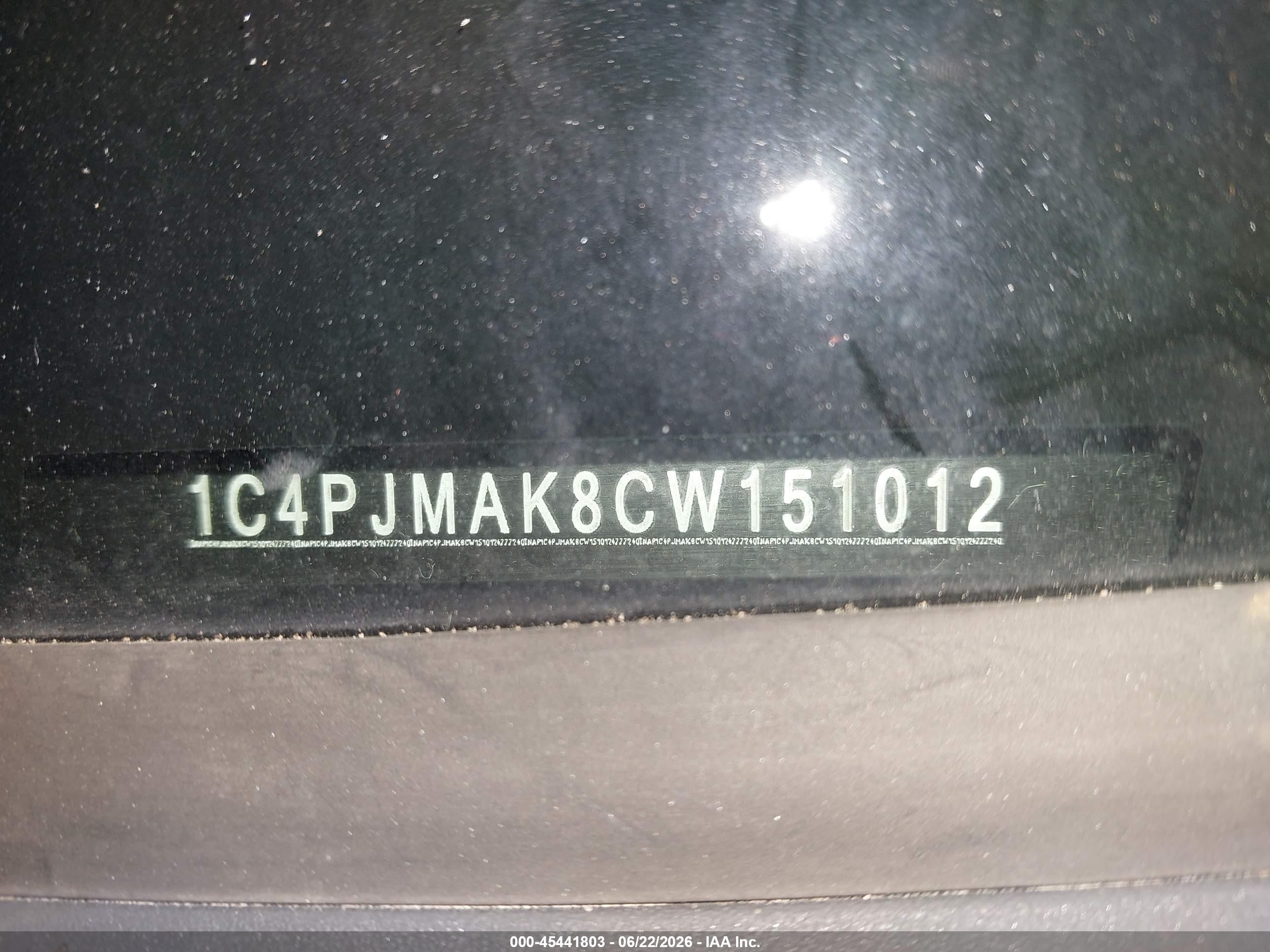 2012 Jeep Liberty Sport Black vin: 1C4PJMAK8CW151012