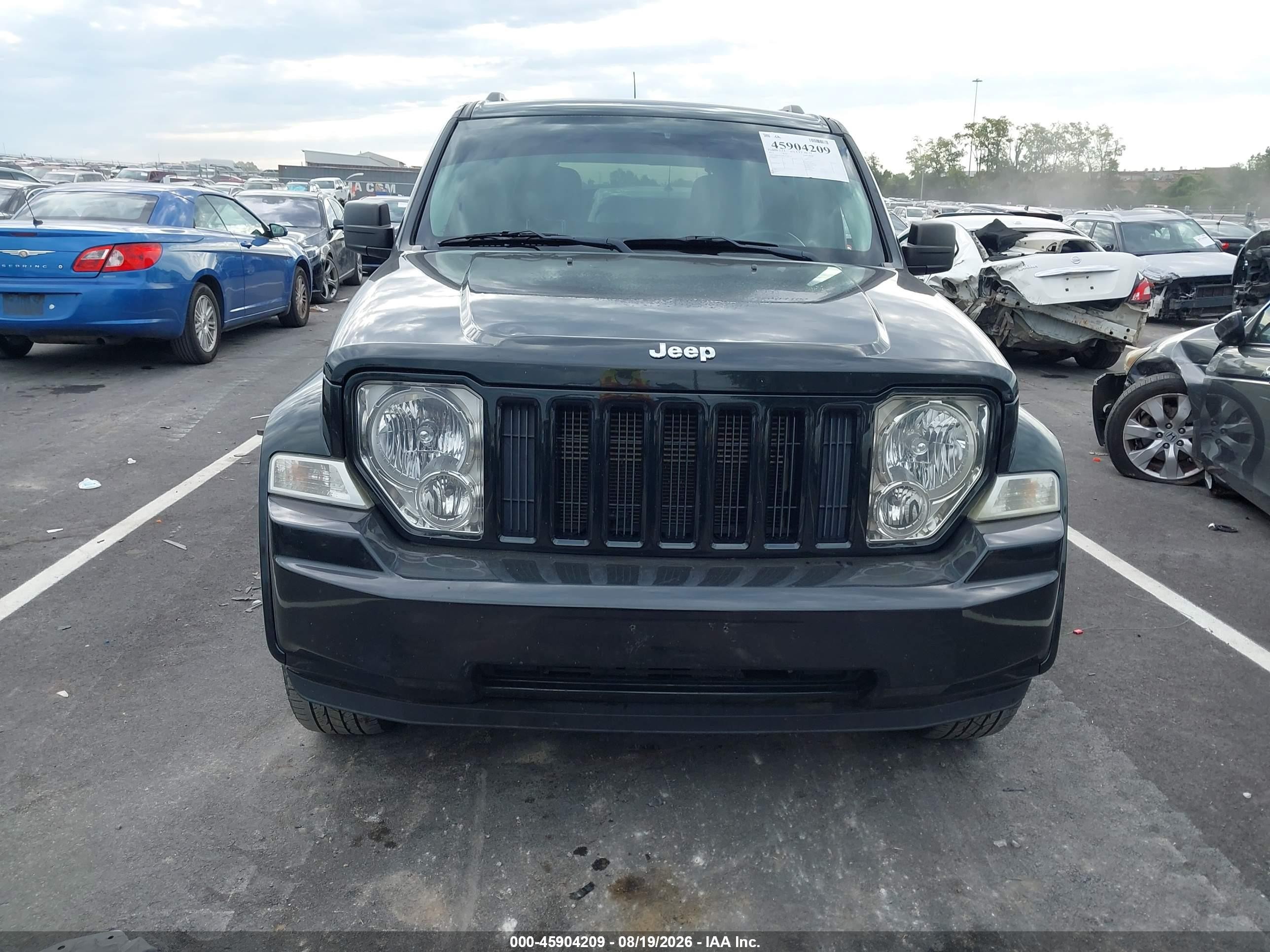 2012 Jeep Liberty Sport Черный vin: 1C4PJMAK8CW200726