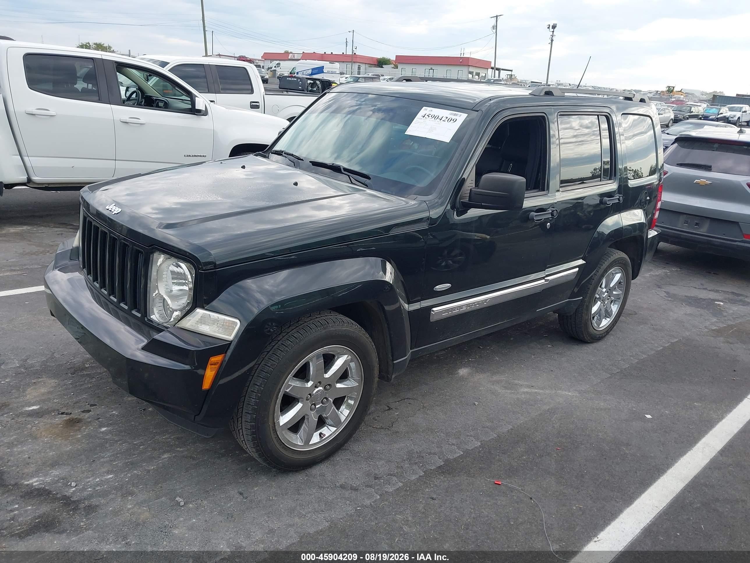 2012 Jeep Liberty Sport Черный vin: 1C4PJMAK8CW200726