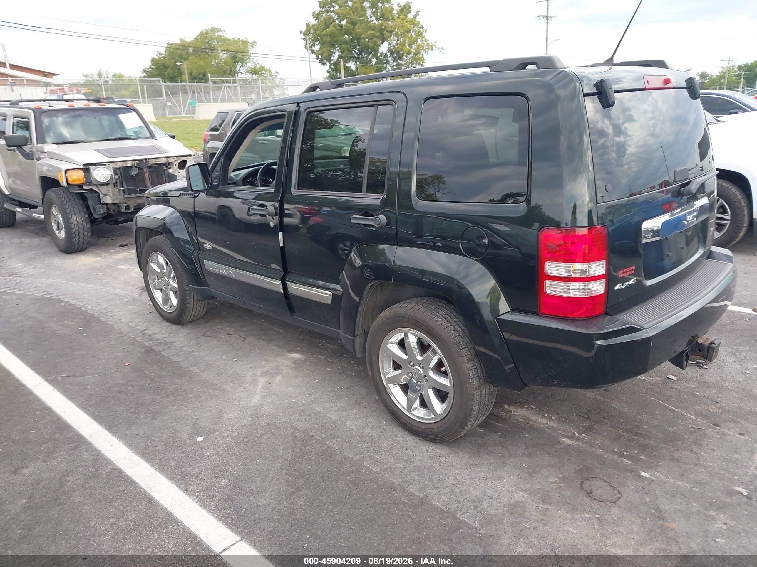 2012 Jeep Liberty Sport Черный vin: 1C4PJMAK8CW200726