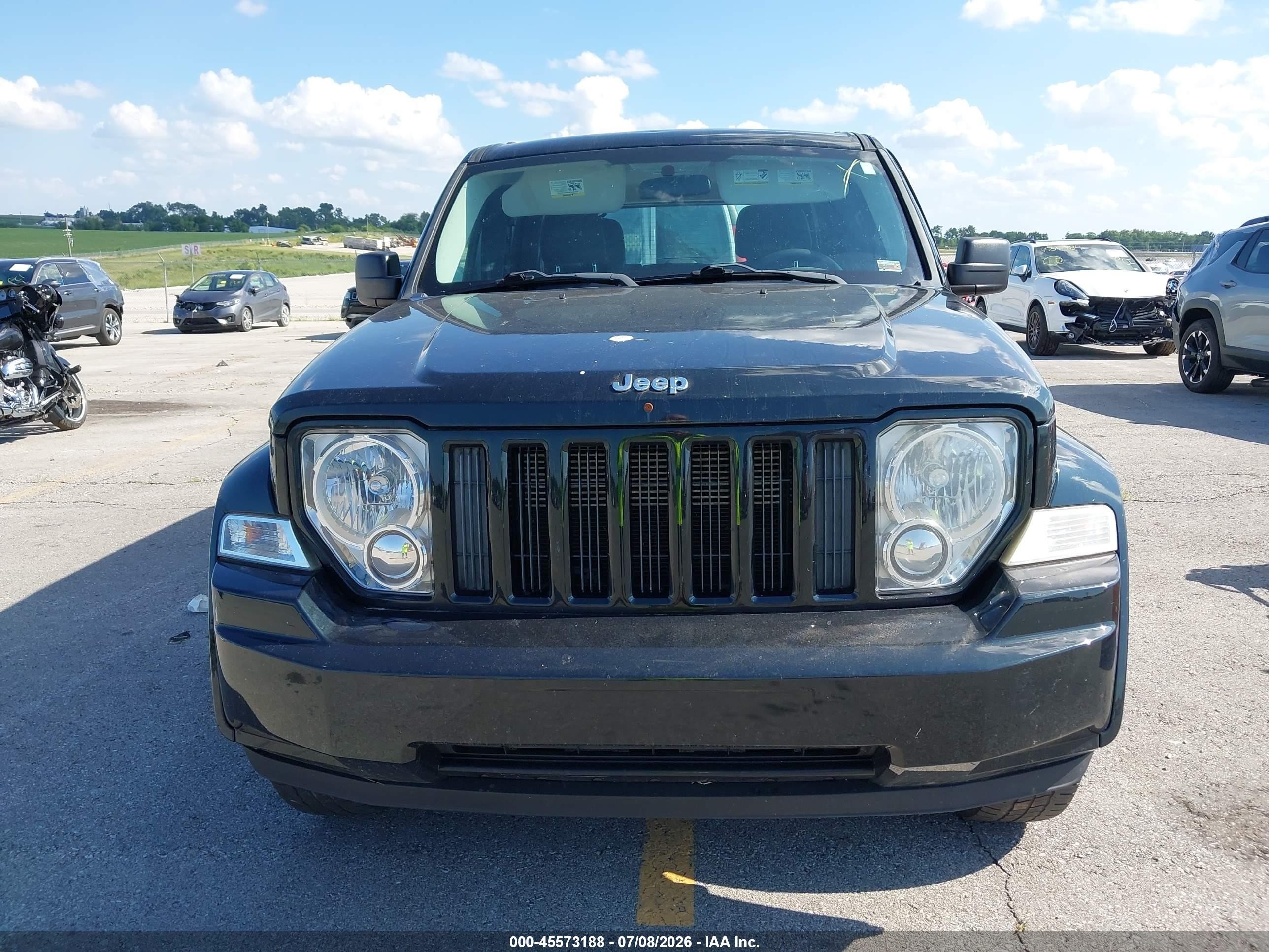 2012 Jeep Liberty Sport Black vin: 1C4PJMAK8CW205005