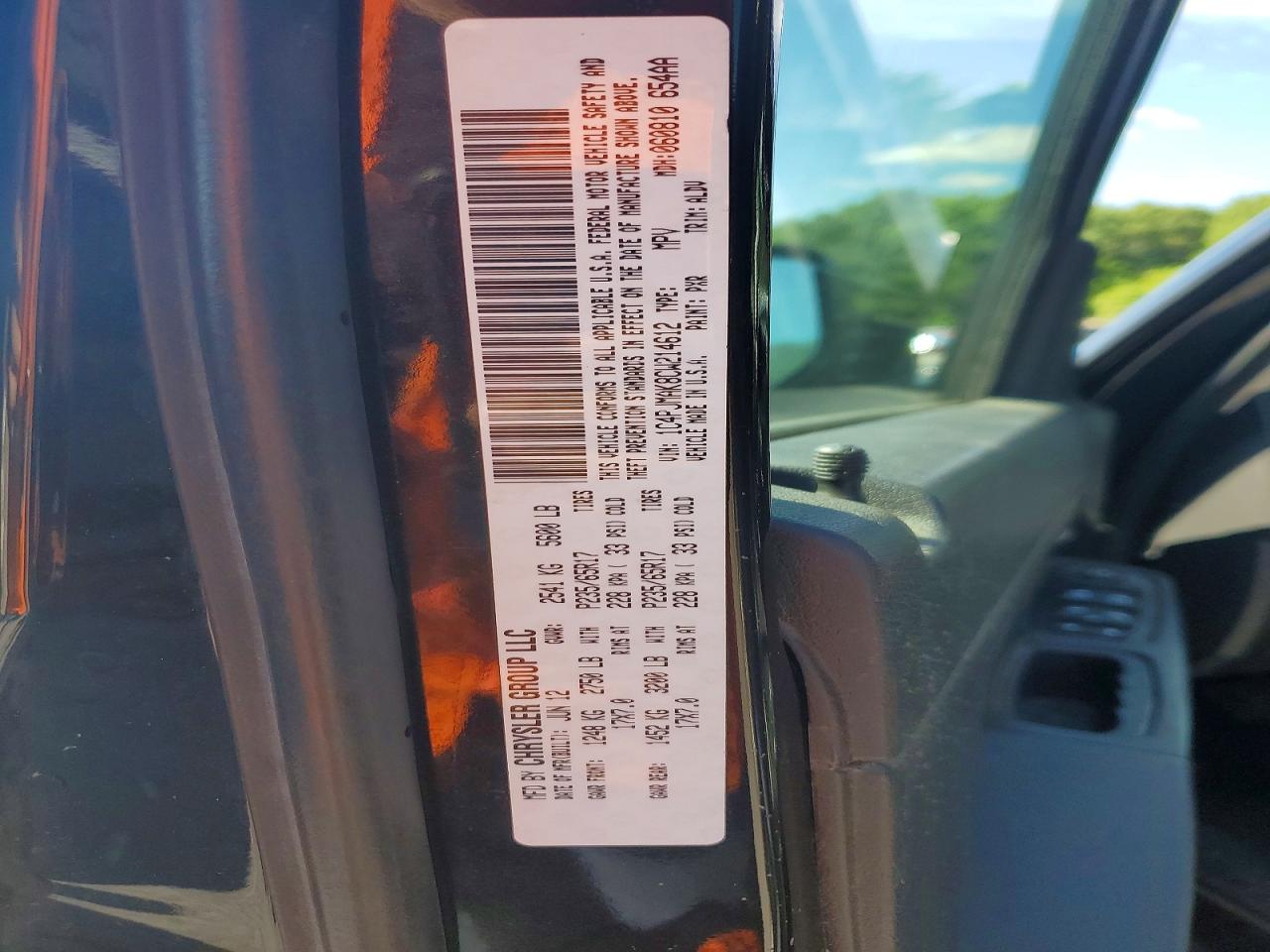 2012 Jeep Liberty Sport Black vin: 1C4PJMAK8CW214612