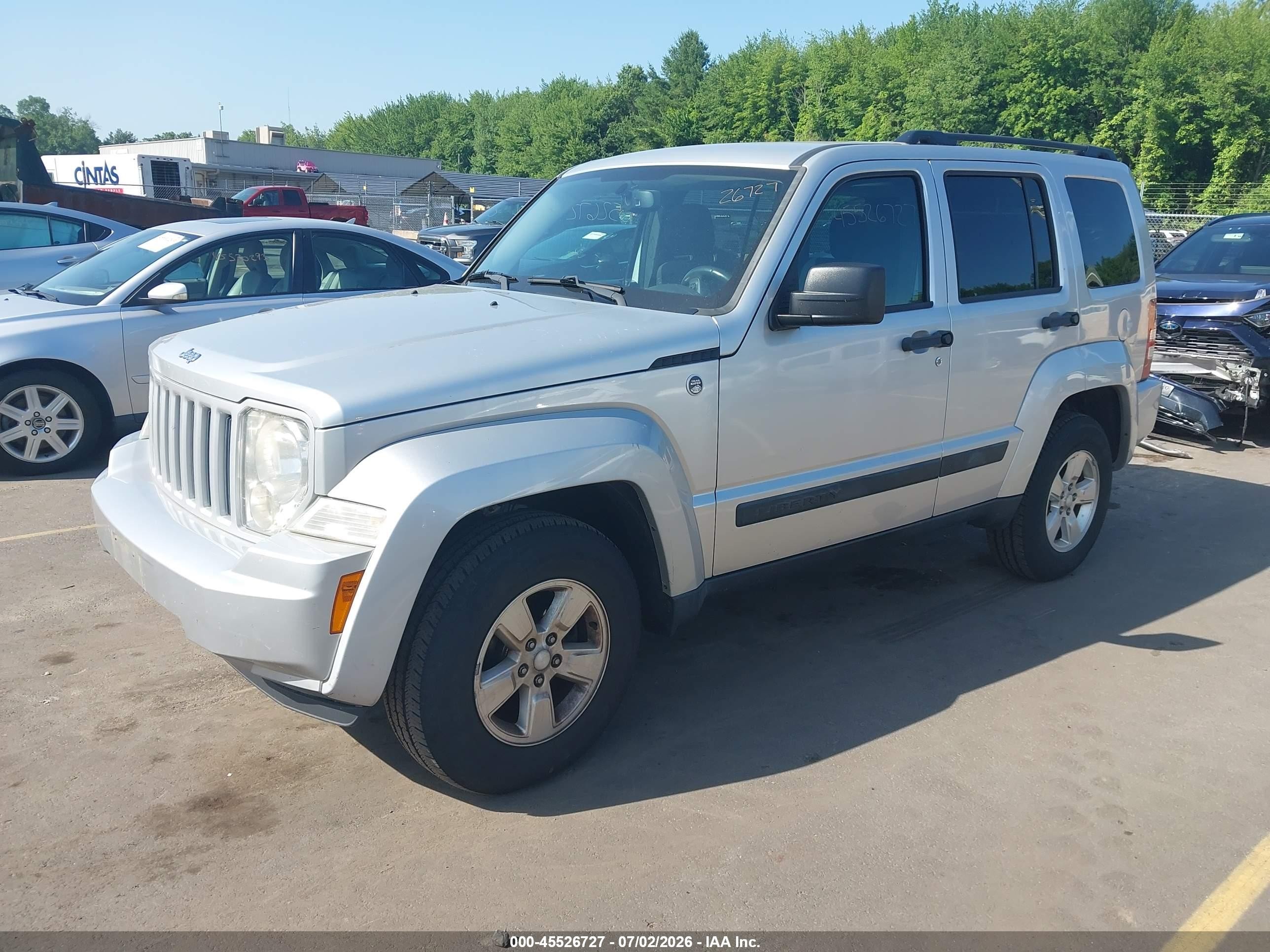 2012 Jeep Liberty Sport Silver vin: 1C4PJMAK9CW135272