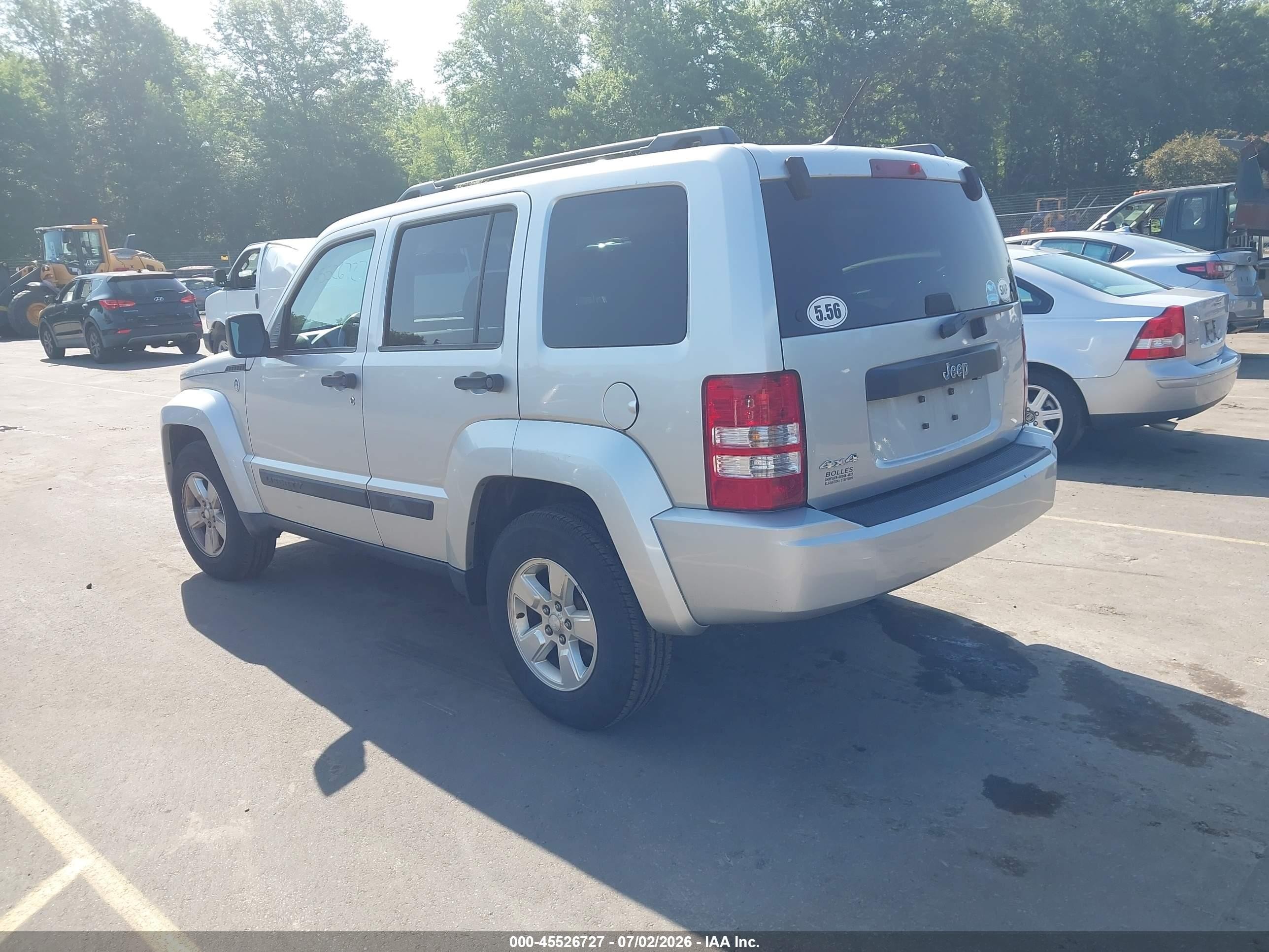 2012 Jeep Liberty Sport Silver vin: 1C4PJMAK9CW135272