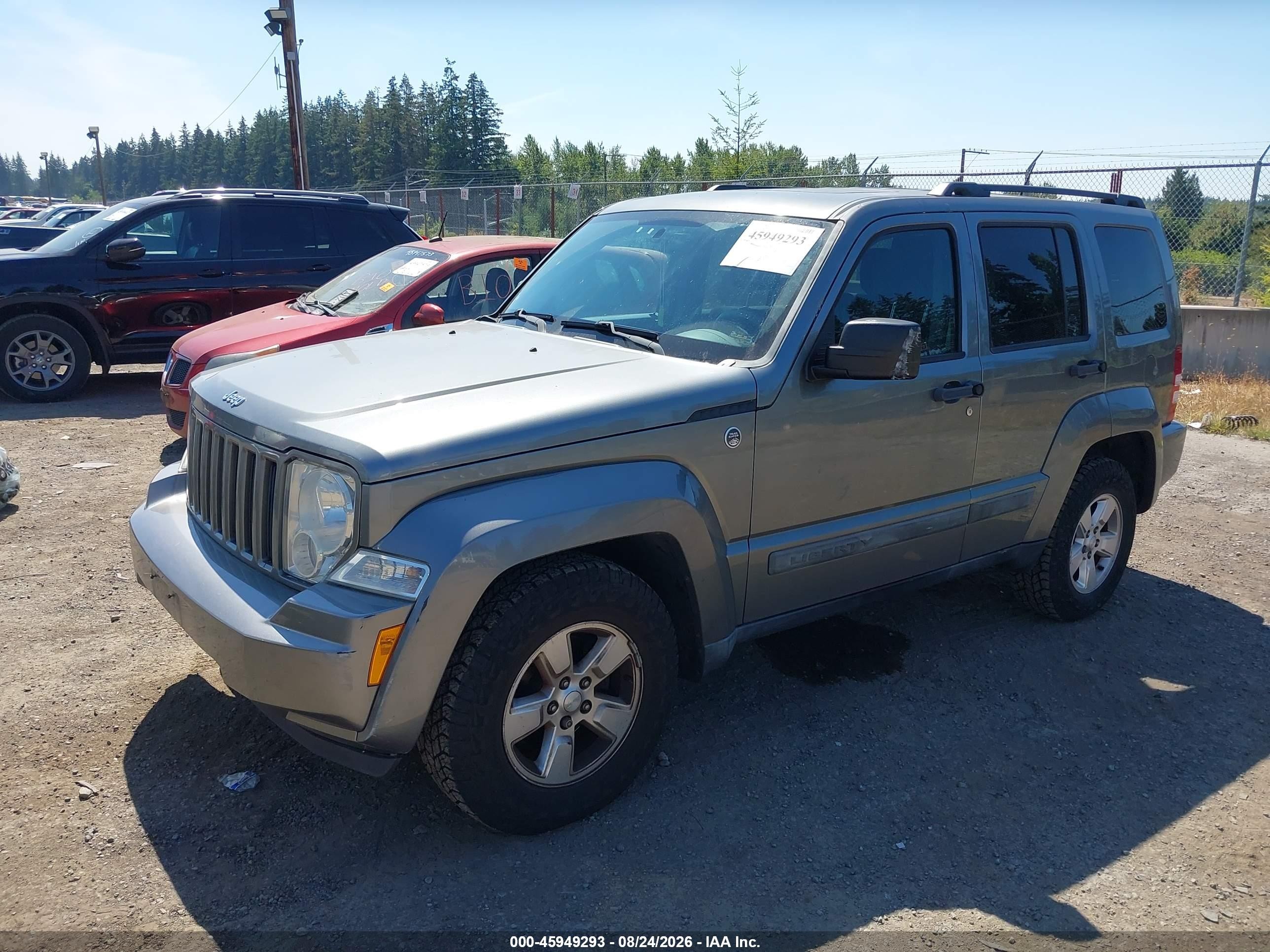 2012 Jeep Liberty Sport Gray vin: 1C4PJMAK9CW136325