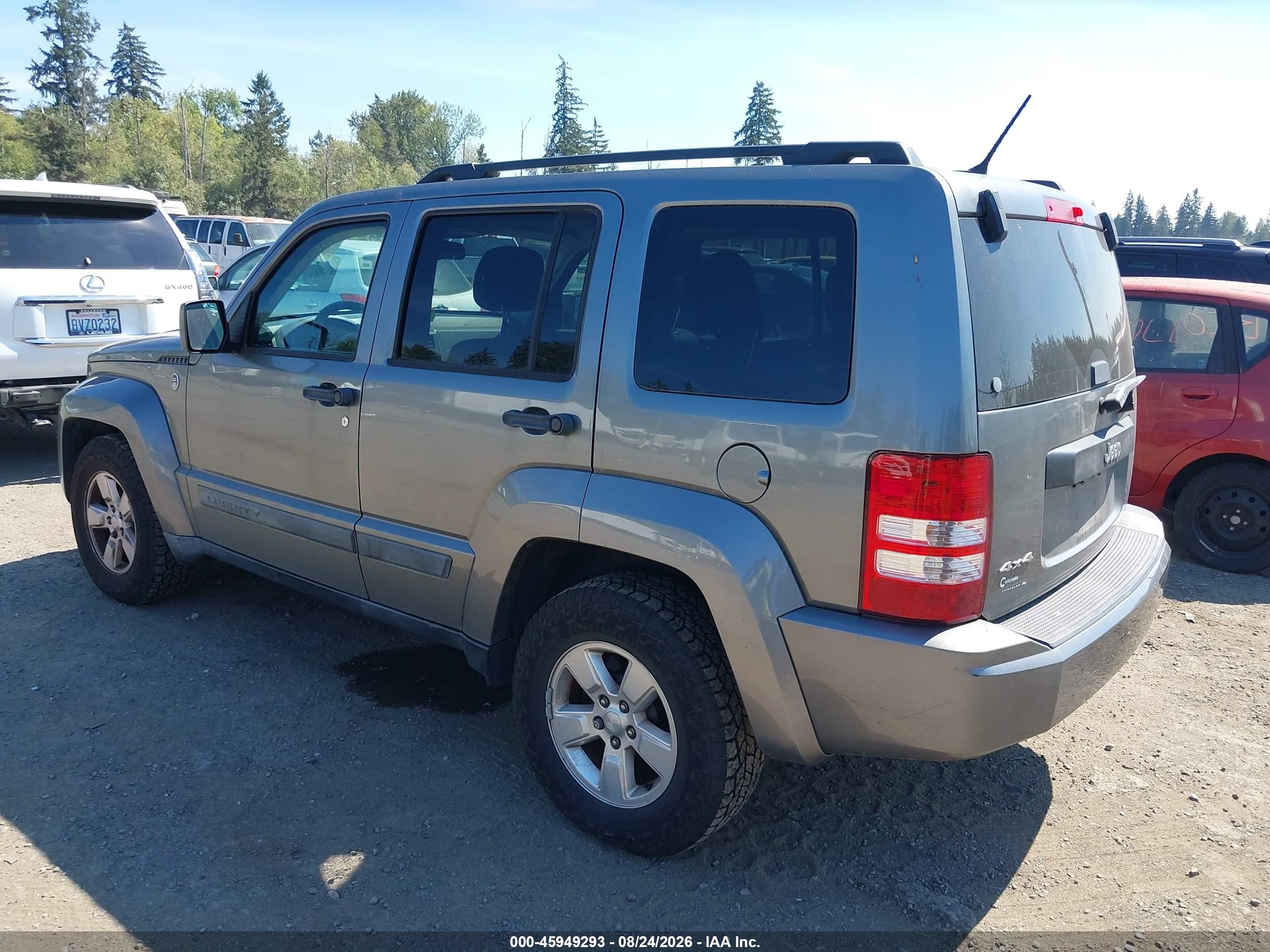 2012 Jeep Liberty Sport Gray vin: 1C4PJMAK9CW136325