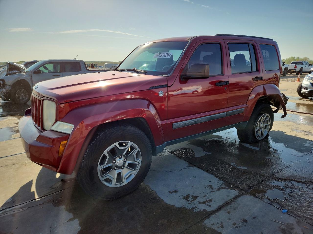 2012 Jeep Liberty Sport Burgundy vin: 1C4PJMAK9CW183287