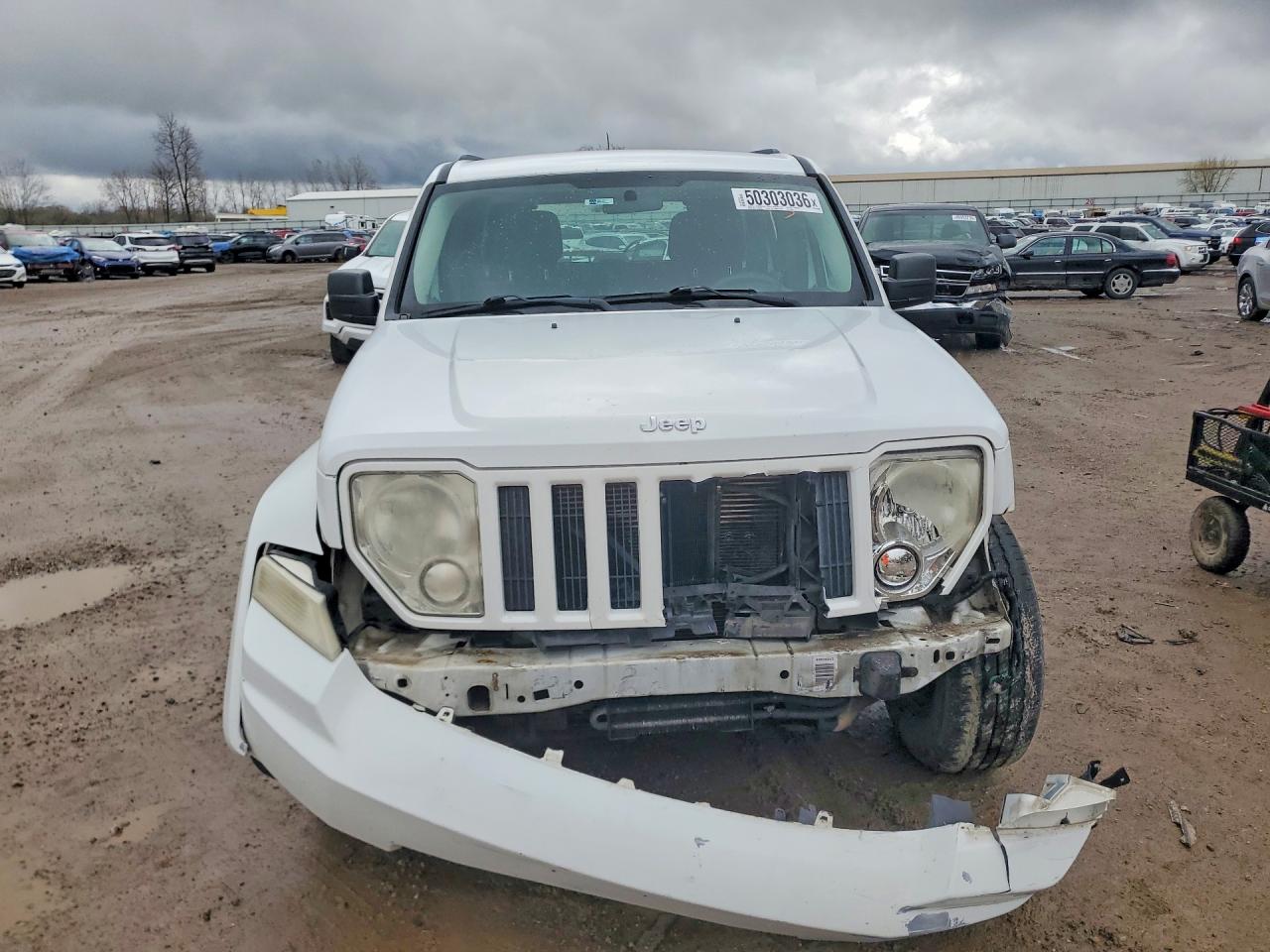2012 Jeep Liberty Sport White vin: 1C4PJMAK9CW186996
