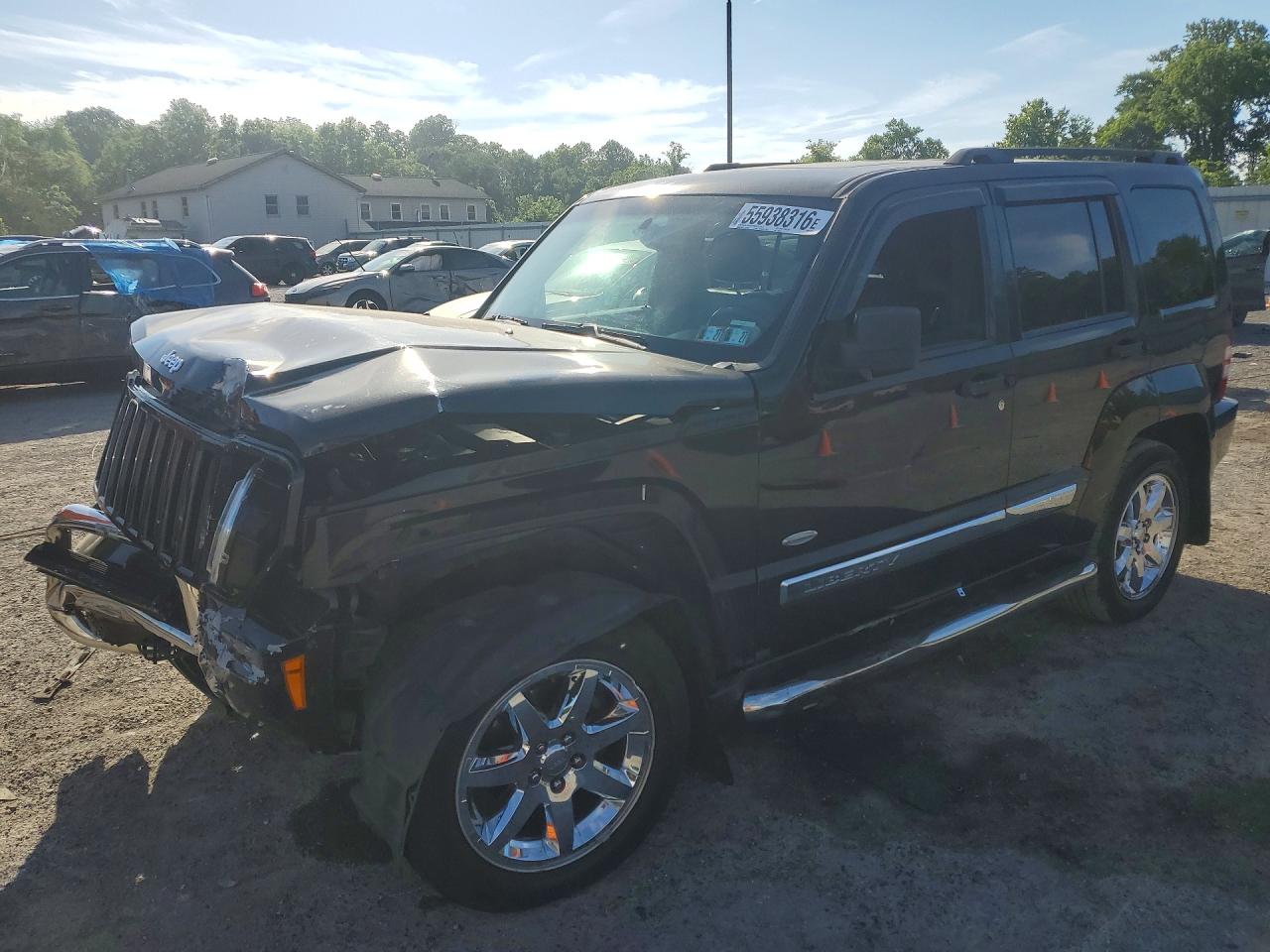 2012 Jeep Liberty Sport Black vin: 1C4PJMAK9CW203036