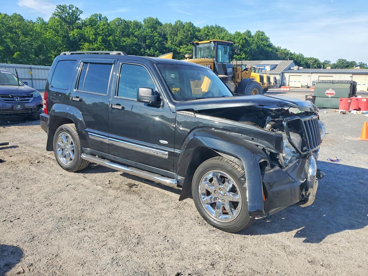 2012 Jeep Liberty Sport Черный vin: 1C4PJMAK9CW203036