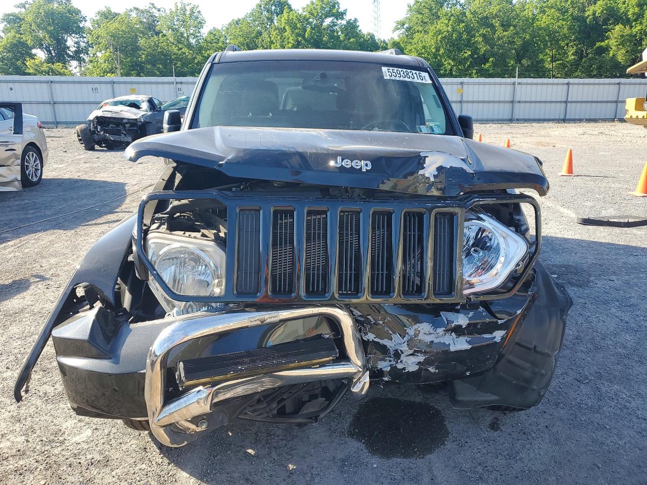 2012 Jeep Liberty Sport Черный vin: 1C4PJMAK9CW203036