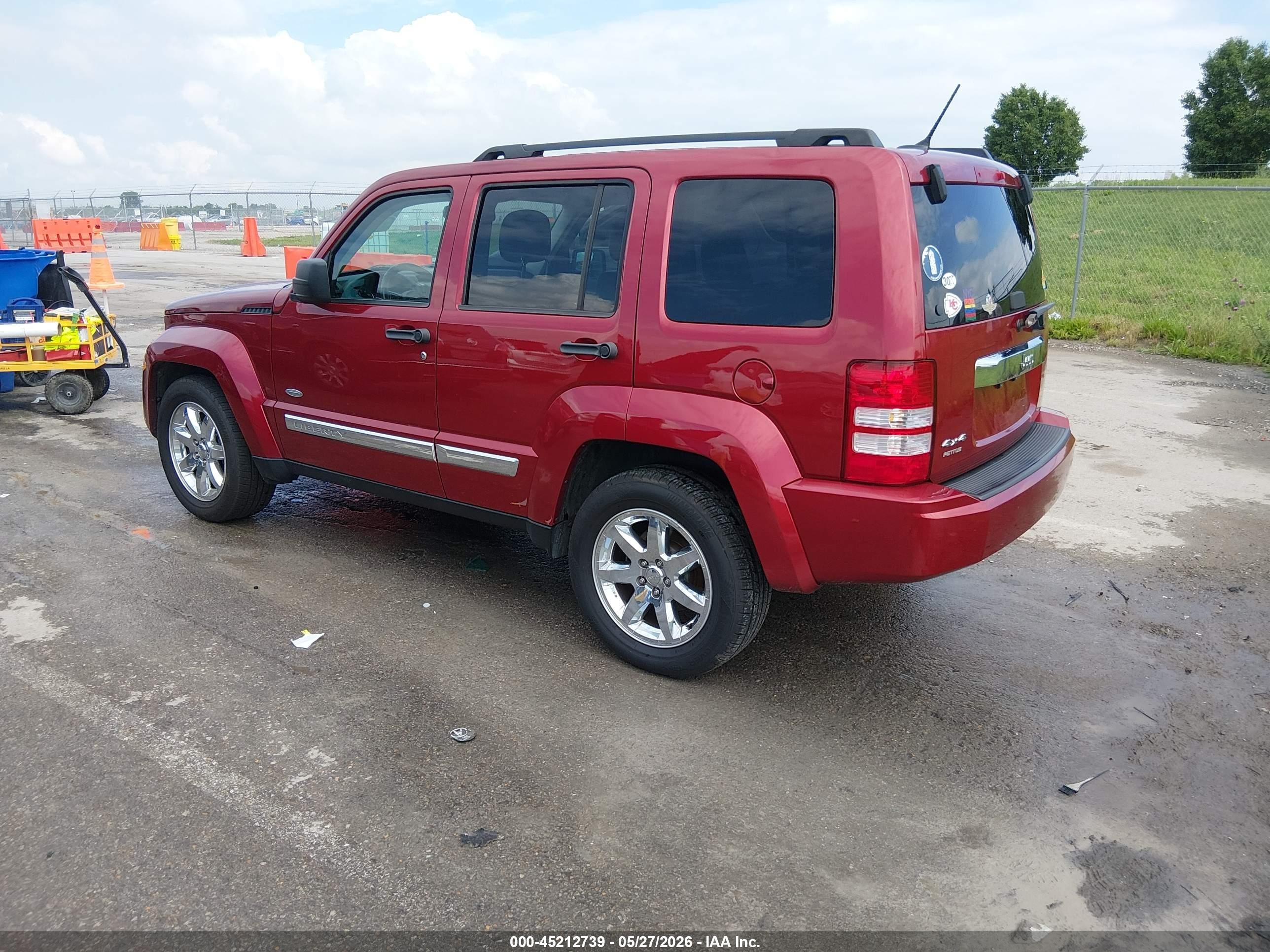 2012 Jeep Liberty Sport Red vin: 1C4PJMAK9CW203408