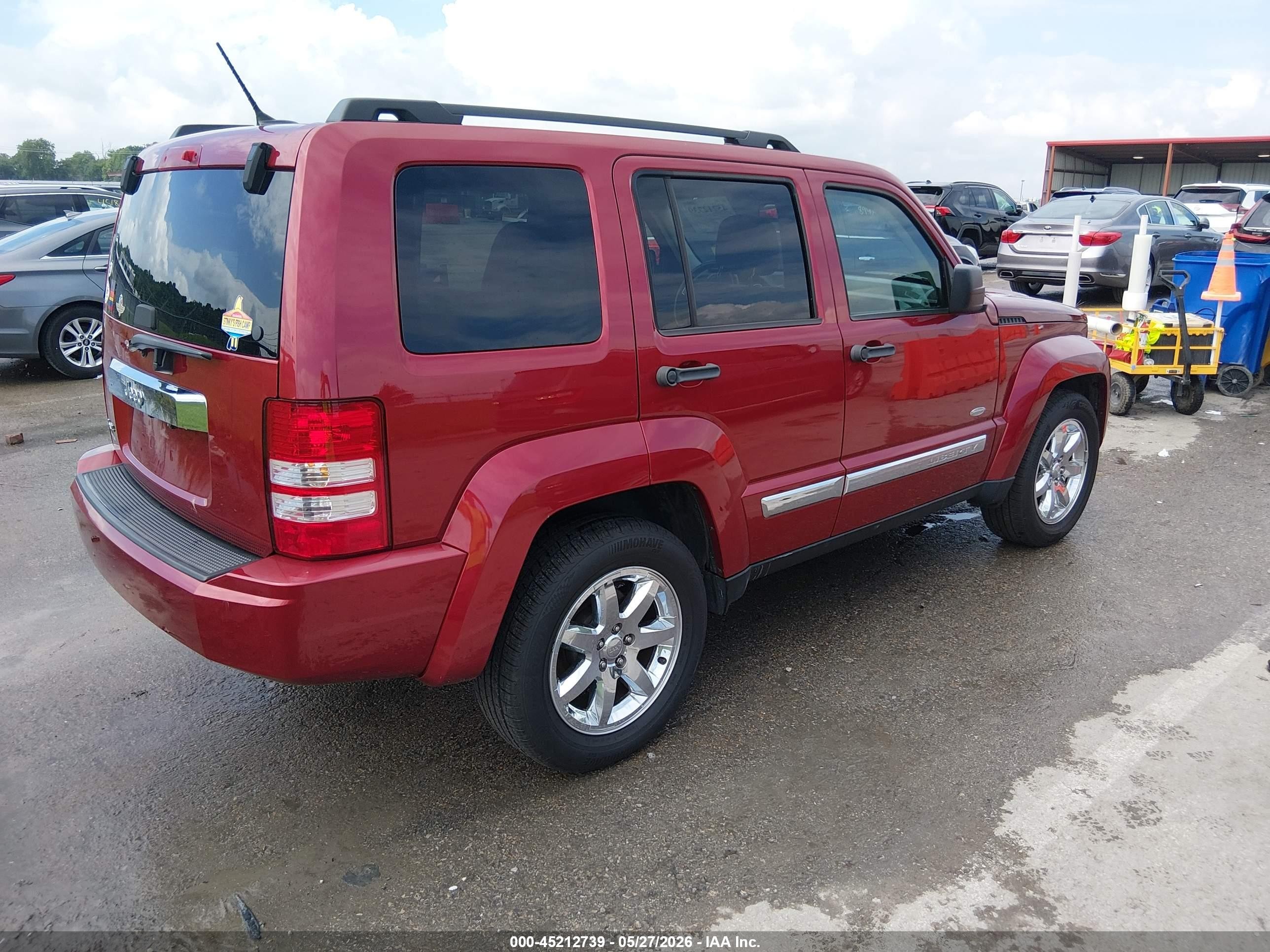 2012 Jeep Liberty Sport Red vin: 1C4PJMAK9CW203408