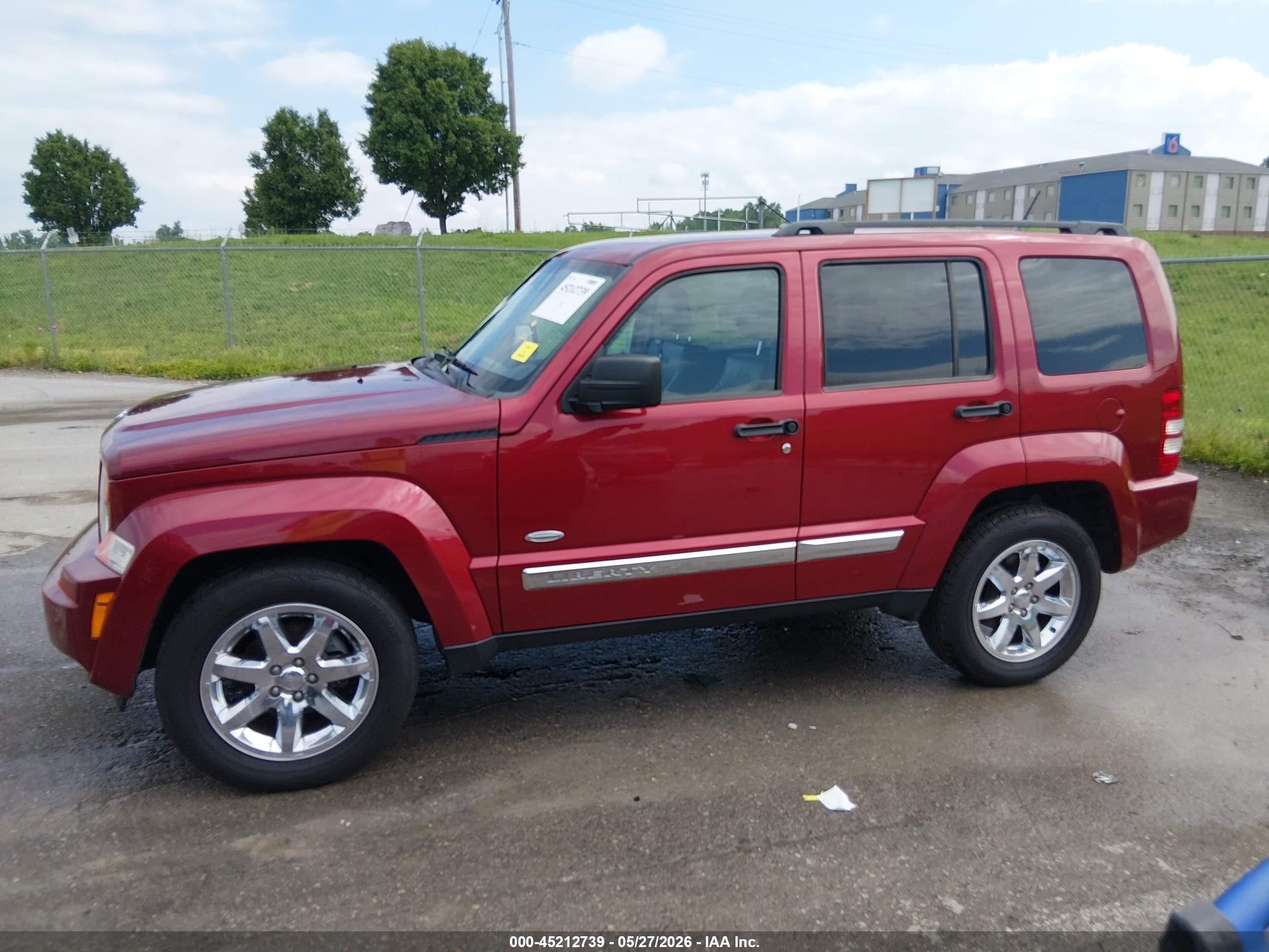 2012 Jeep Liberty Sport Red vin: 1C4PJMAK9CW203408