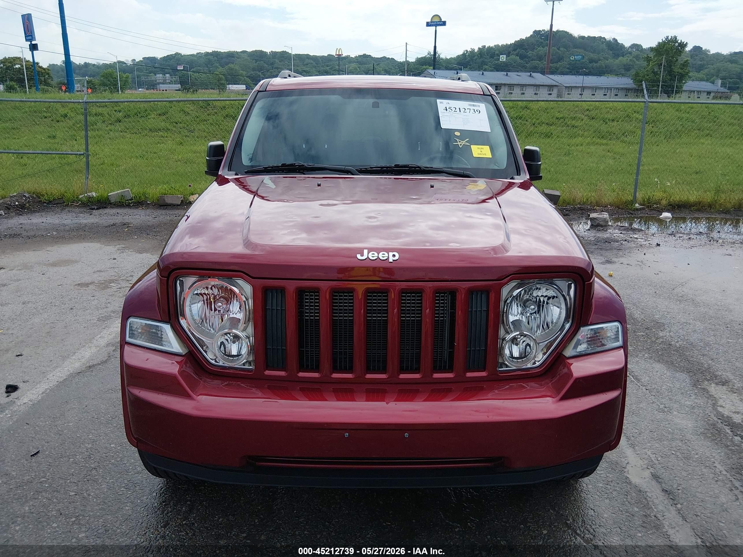2012 Jeep Liberty Sport Red vin: 1C4PJMAK9CW203408