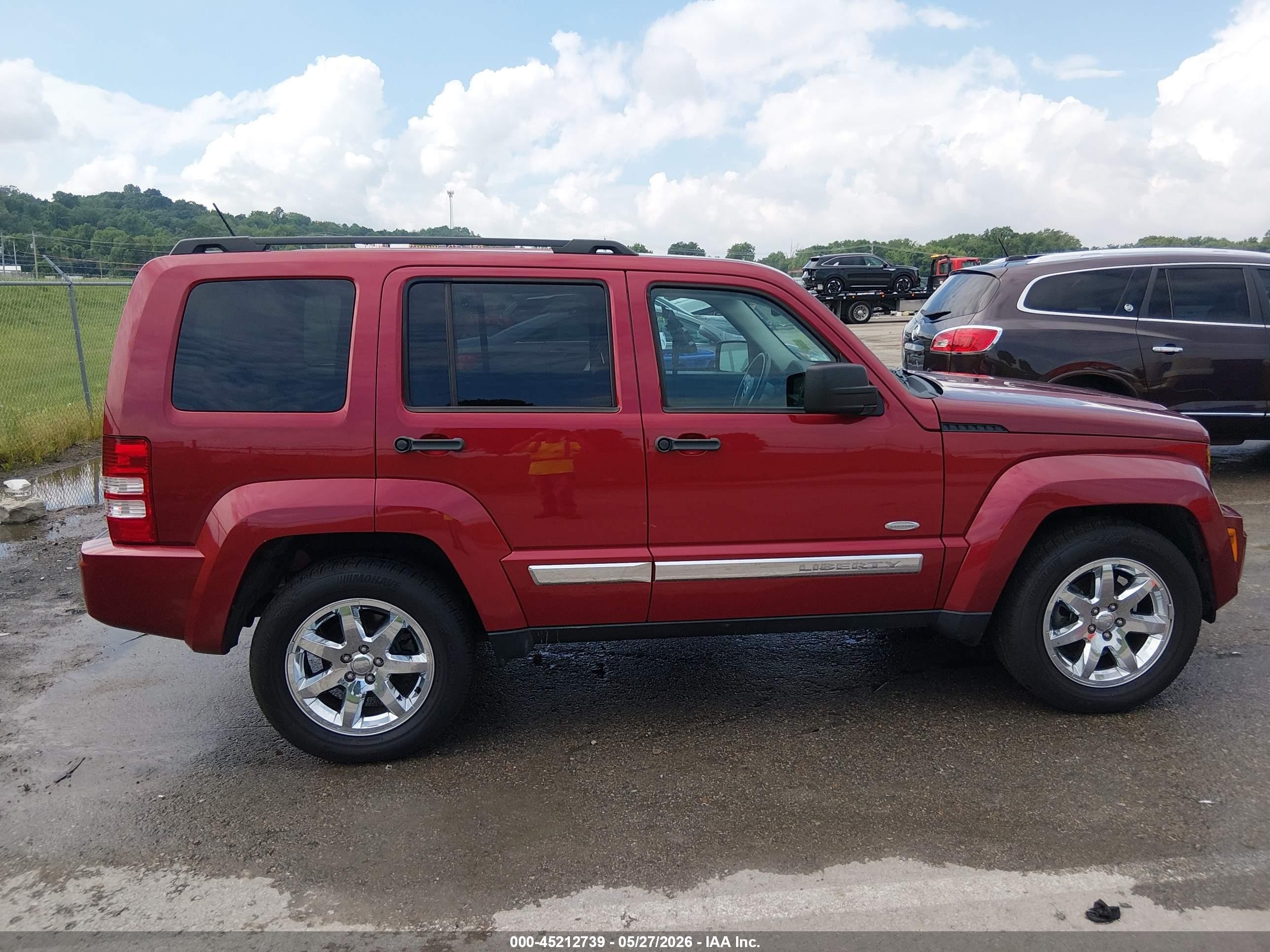 2012 Jeep Liberty Sport Red vin: 1C4PJMAK9CW203408