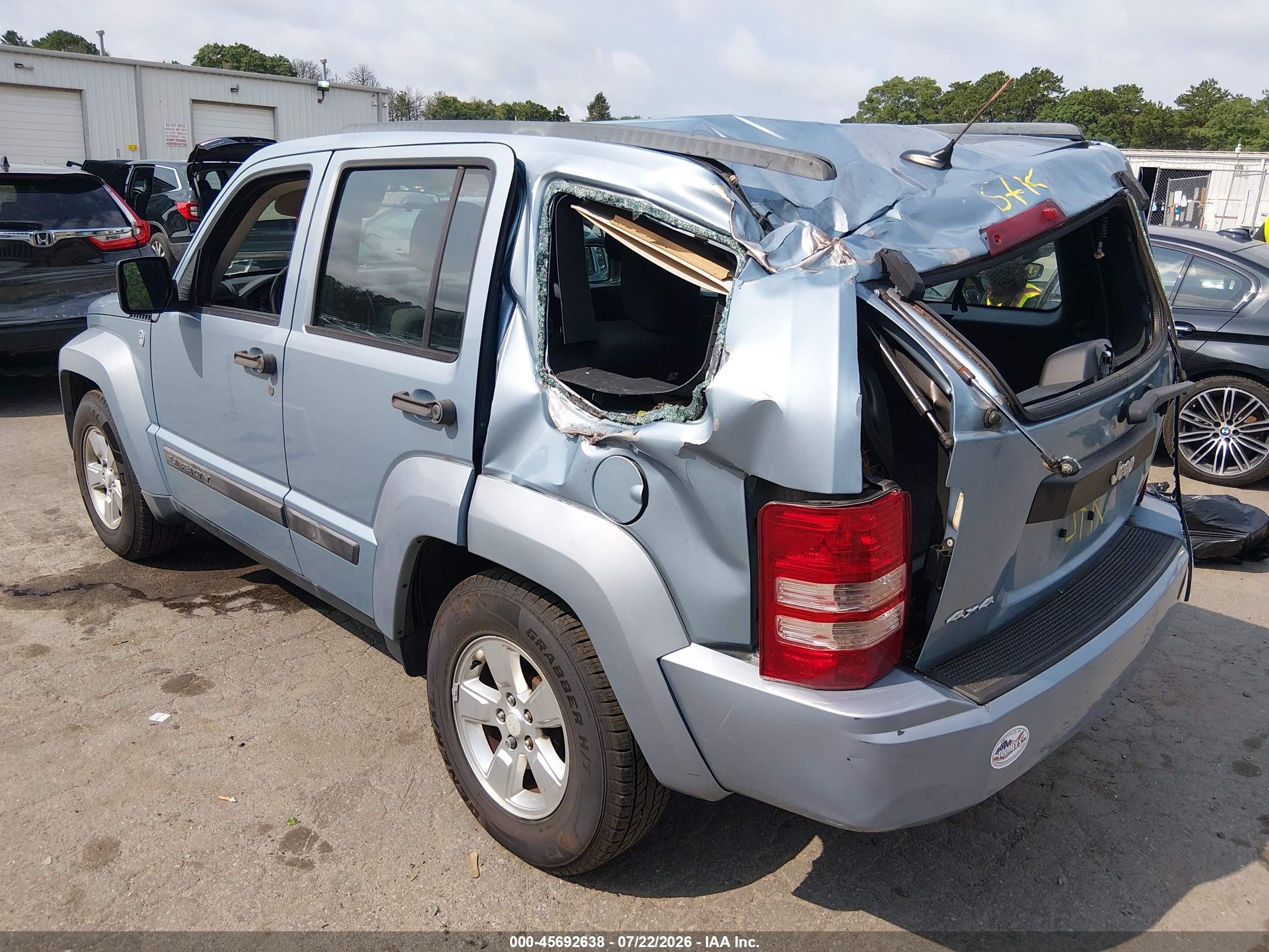 2012 Jeep Liberty Sport Синий vin: 1C4PJMAK9CW203733