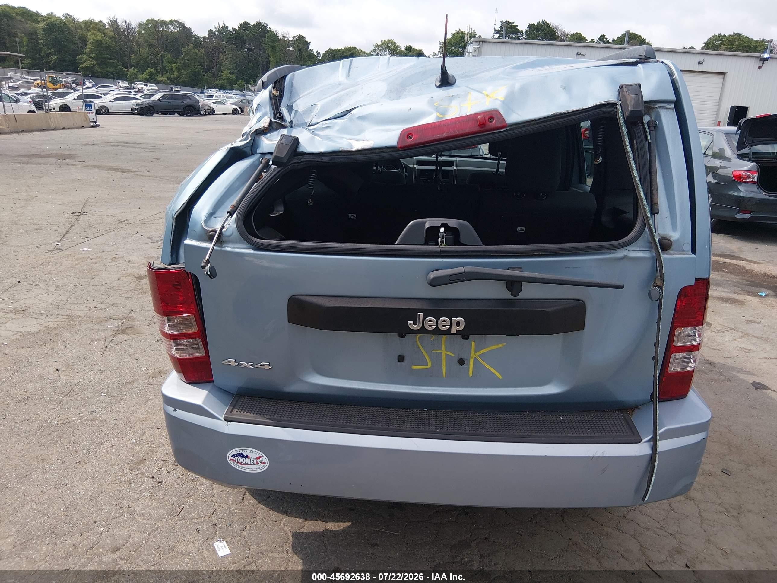 2012 Jeep Liberty Sport Синий vin: 1C4PJMAK9CW203733